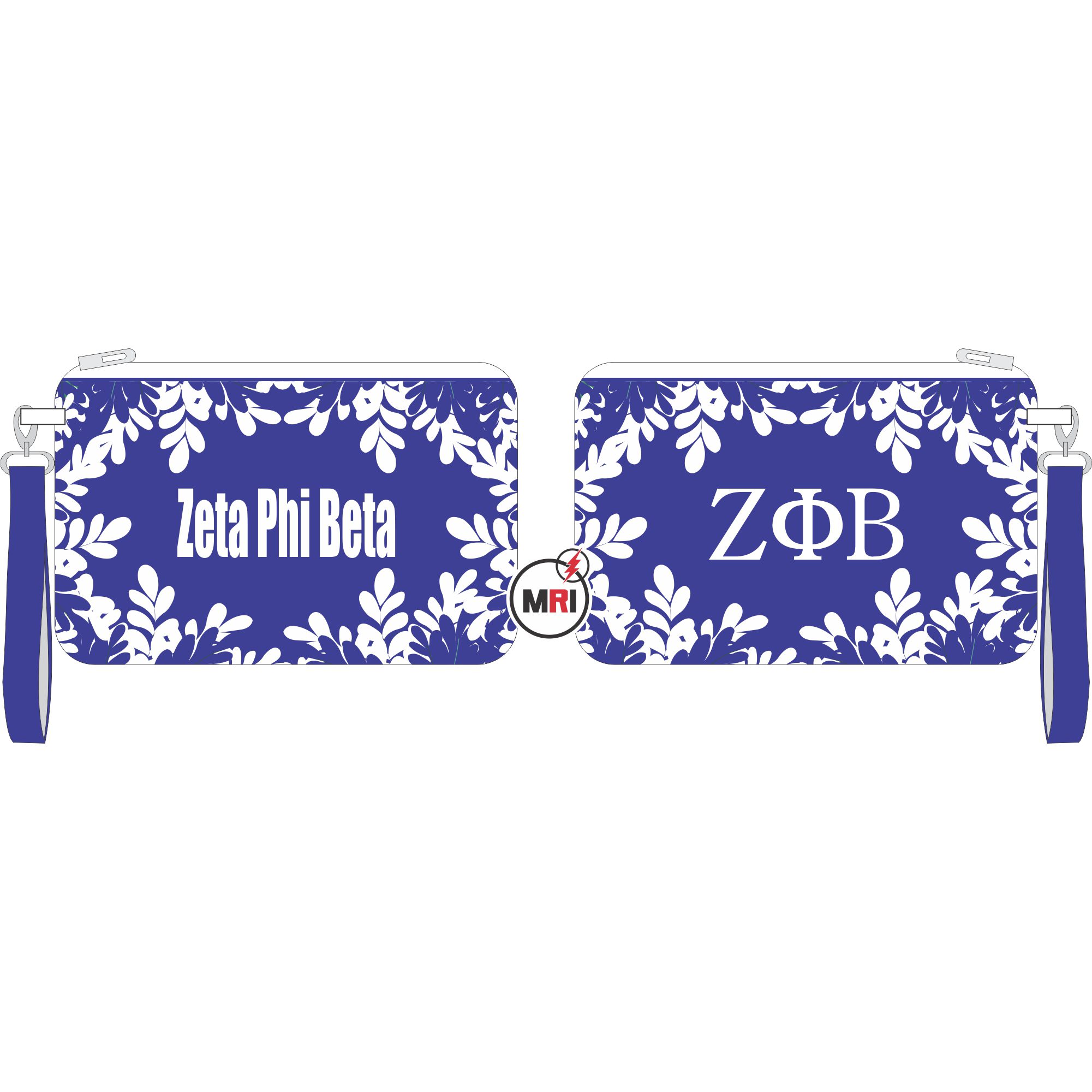 Zeta Phi Beta Hand Wristlet