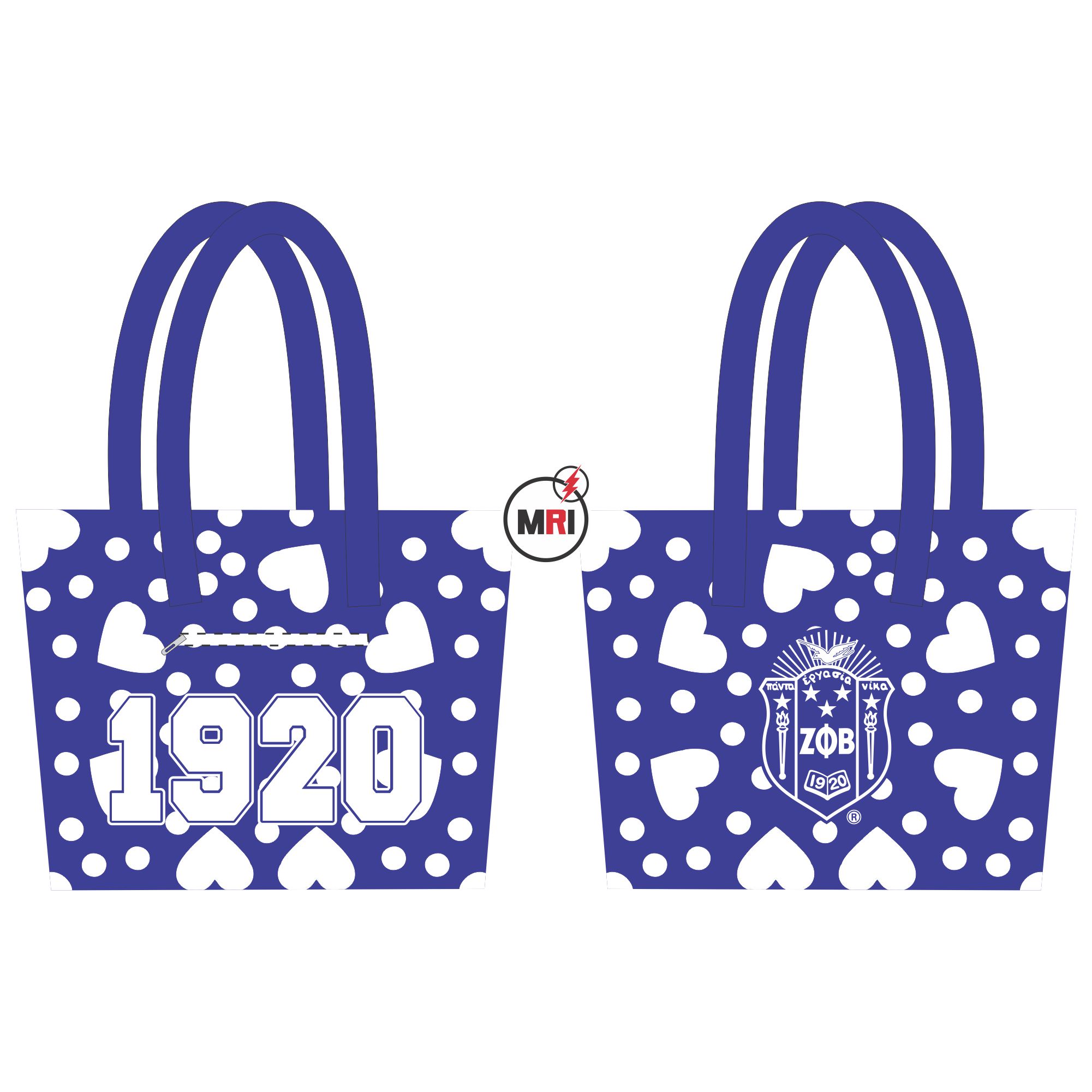 Zeta Phi Beta Sublimation Tote Bag