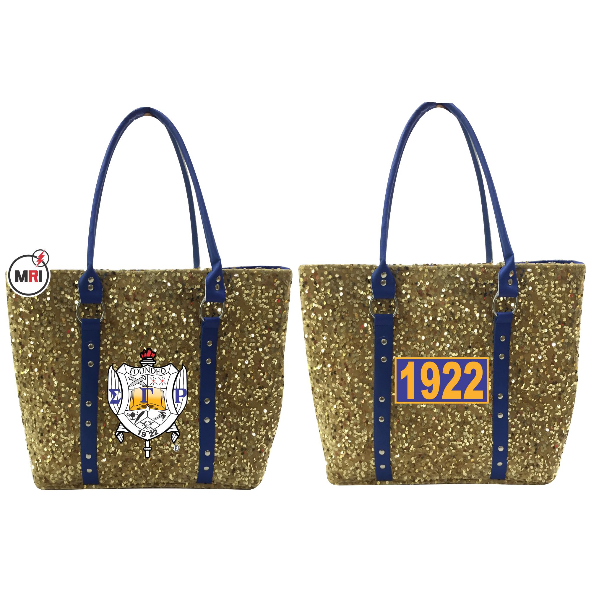 Sigma Gamma Rho Sequin Hand Bag