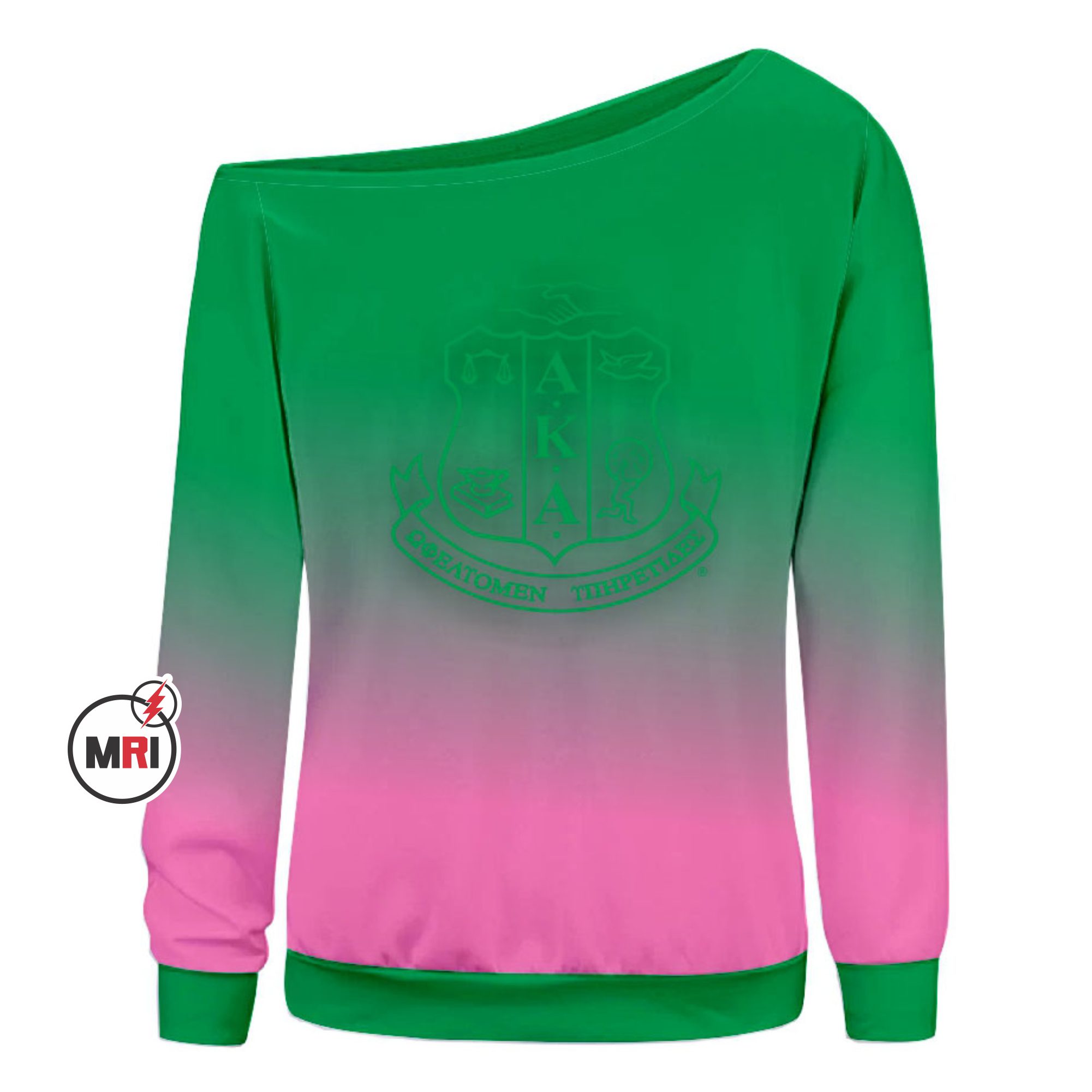 Alpha Kappa Alpha Off Shoulder Sweatshirt