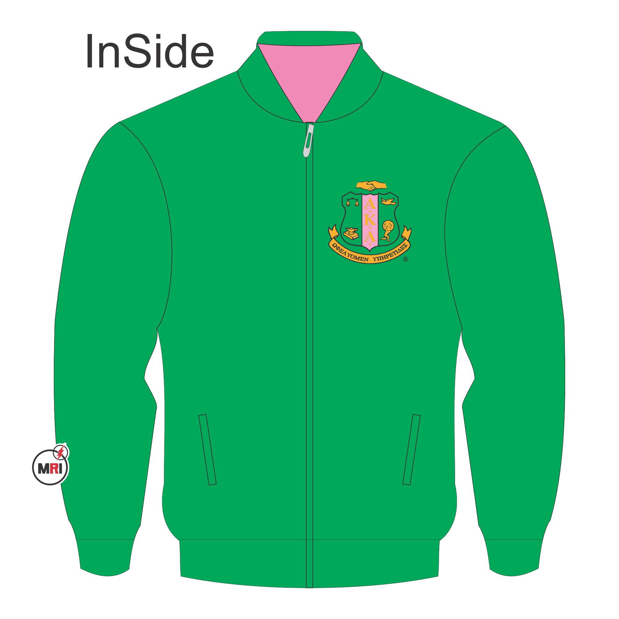 Alpha Kappa Alpha Puffer Reversible Jacket - Image 2