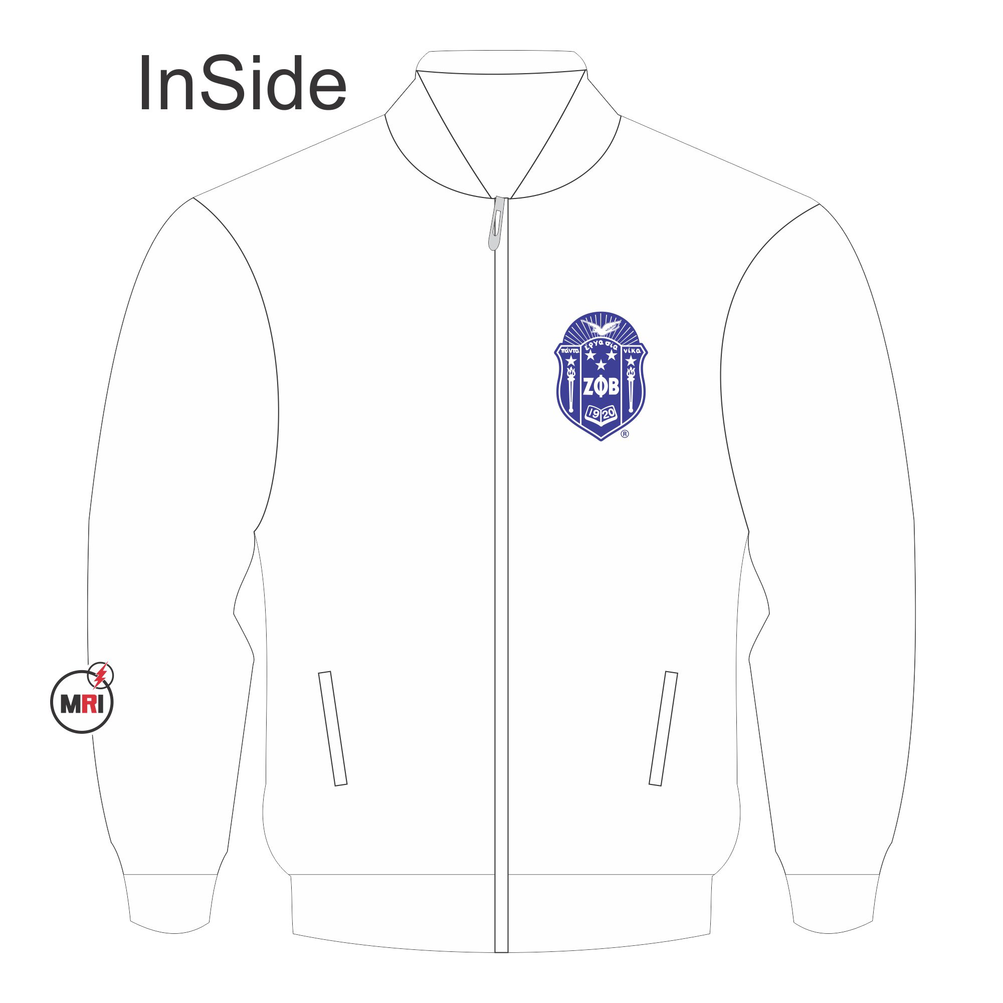 Zeta Phi Beta Puffer Reversible Jacket - Image 2