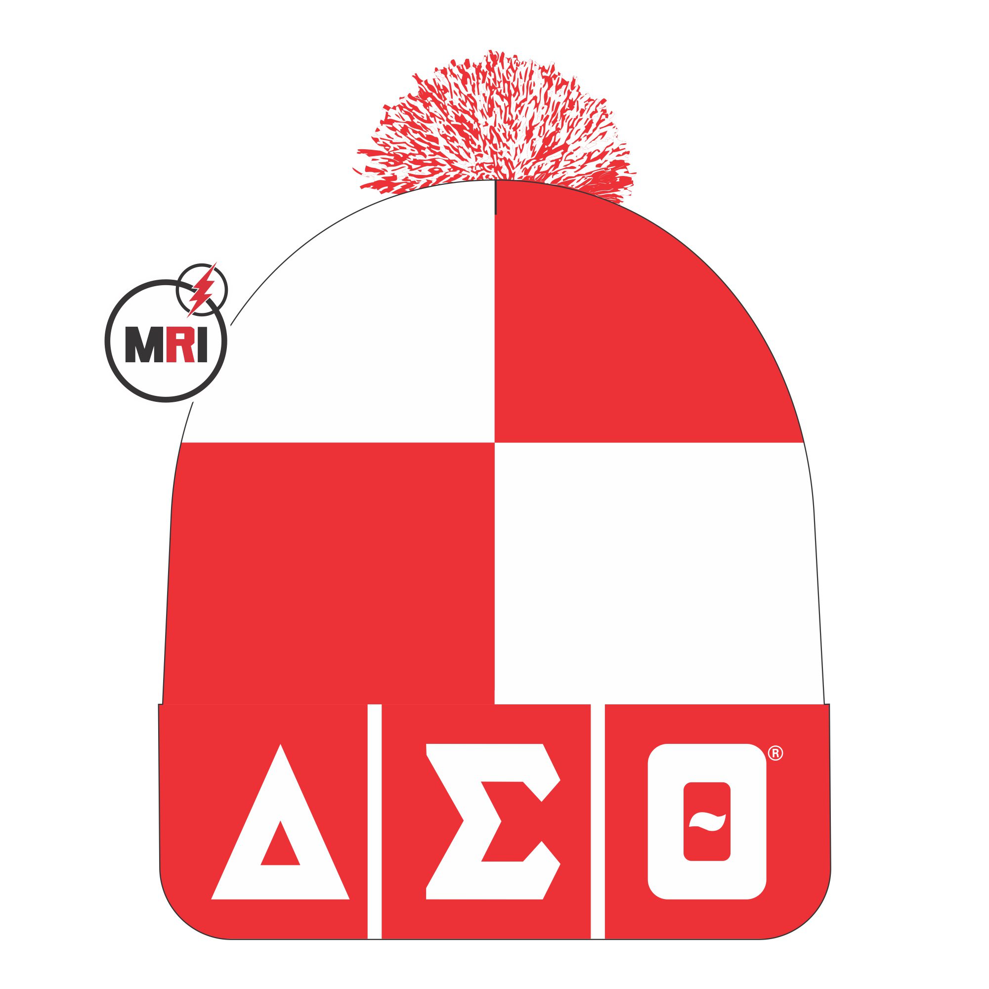 Delta Sigma Theta Knitted Beanie Cap