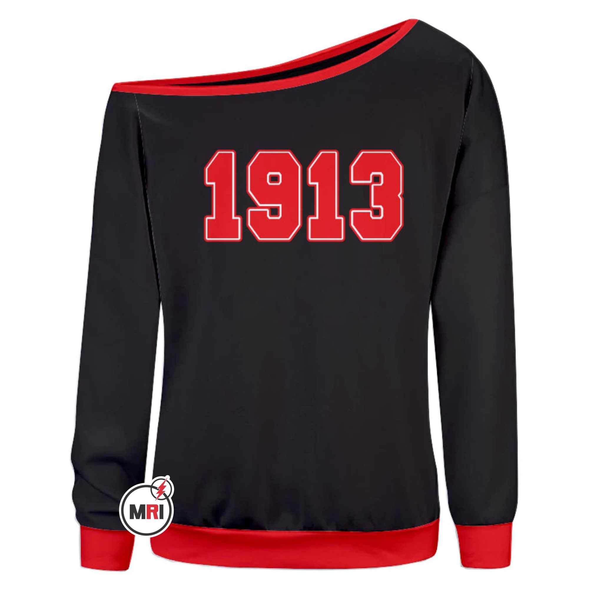 Delta Sigma Theta Off Shoulder Sweatshirt