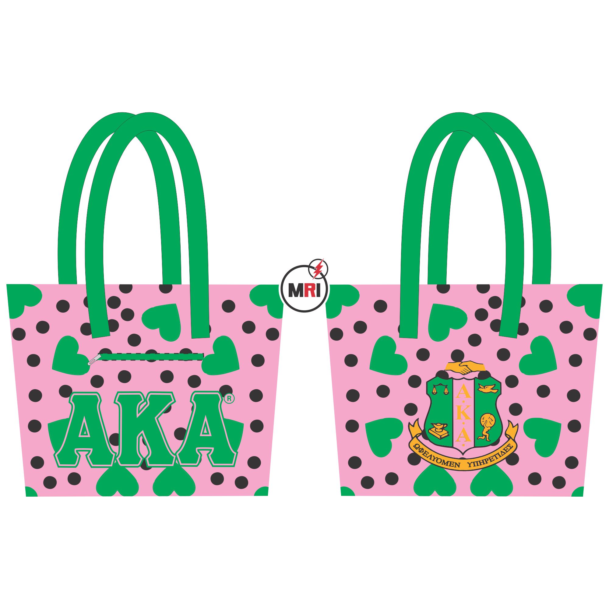 Alpha Kappa Alpha Sublimation Tote Bag