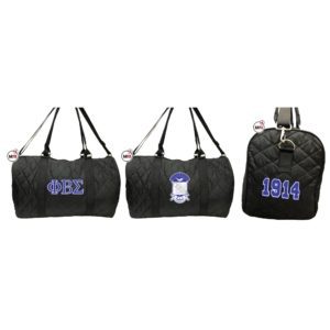 Phi Beta Sigma Quilted Duffle Bag