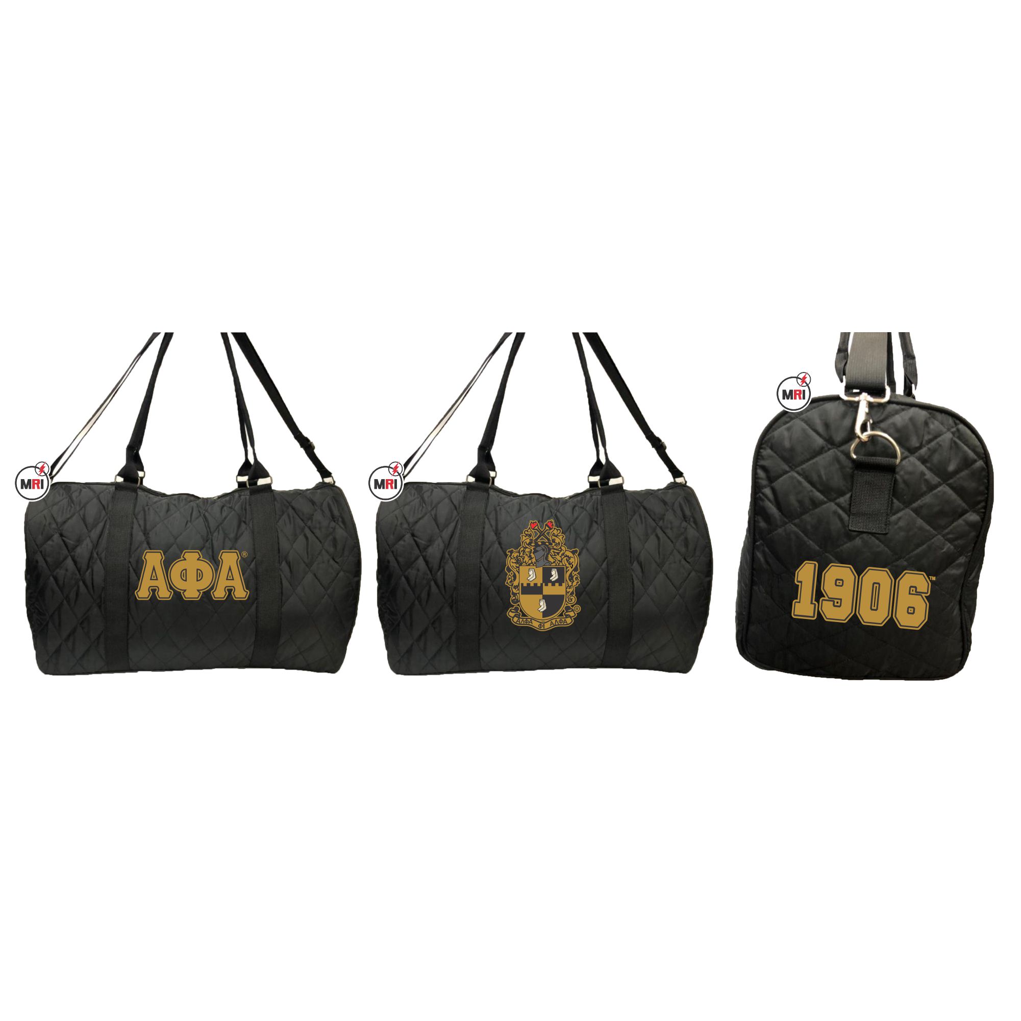 Alpha Phi Alpha Quilted Duffle Bag