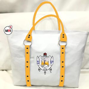Sigma Gamma Rho PU Leather Tote Bag