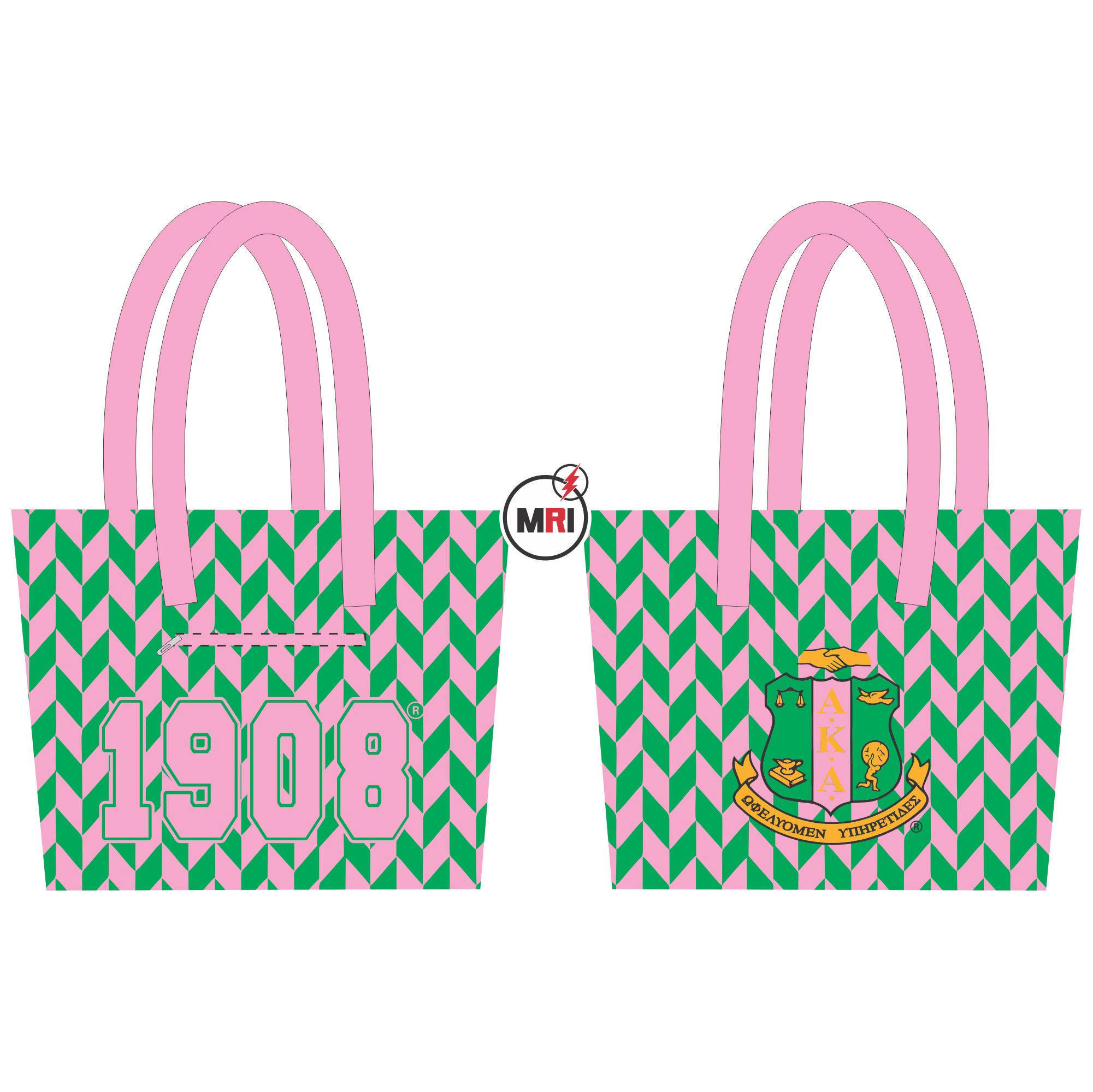Alpha Kappa Alpha Sublimation Tote Bag