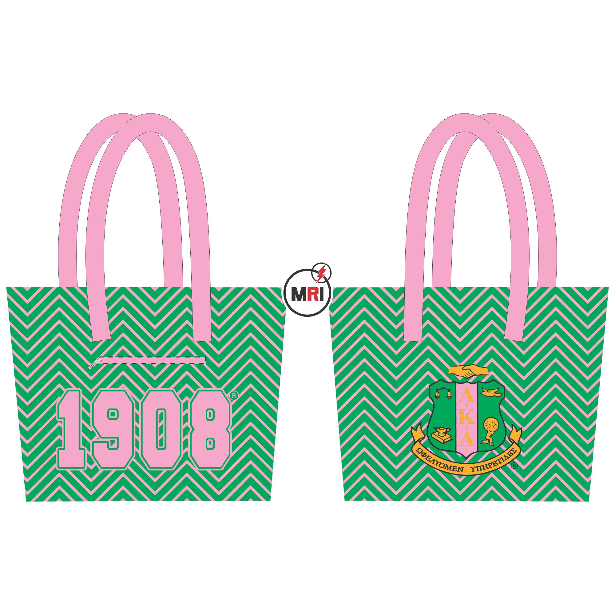 Alpha Kappa Alpha Sublimation Tote Bag