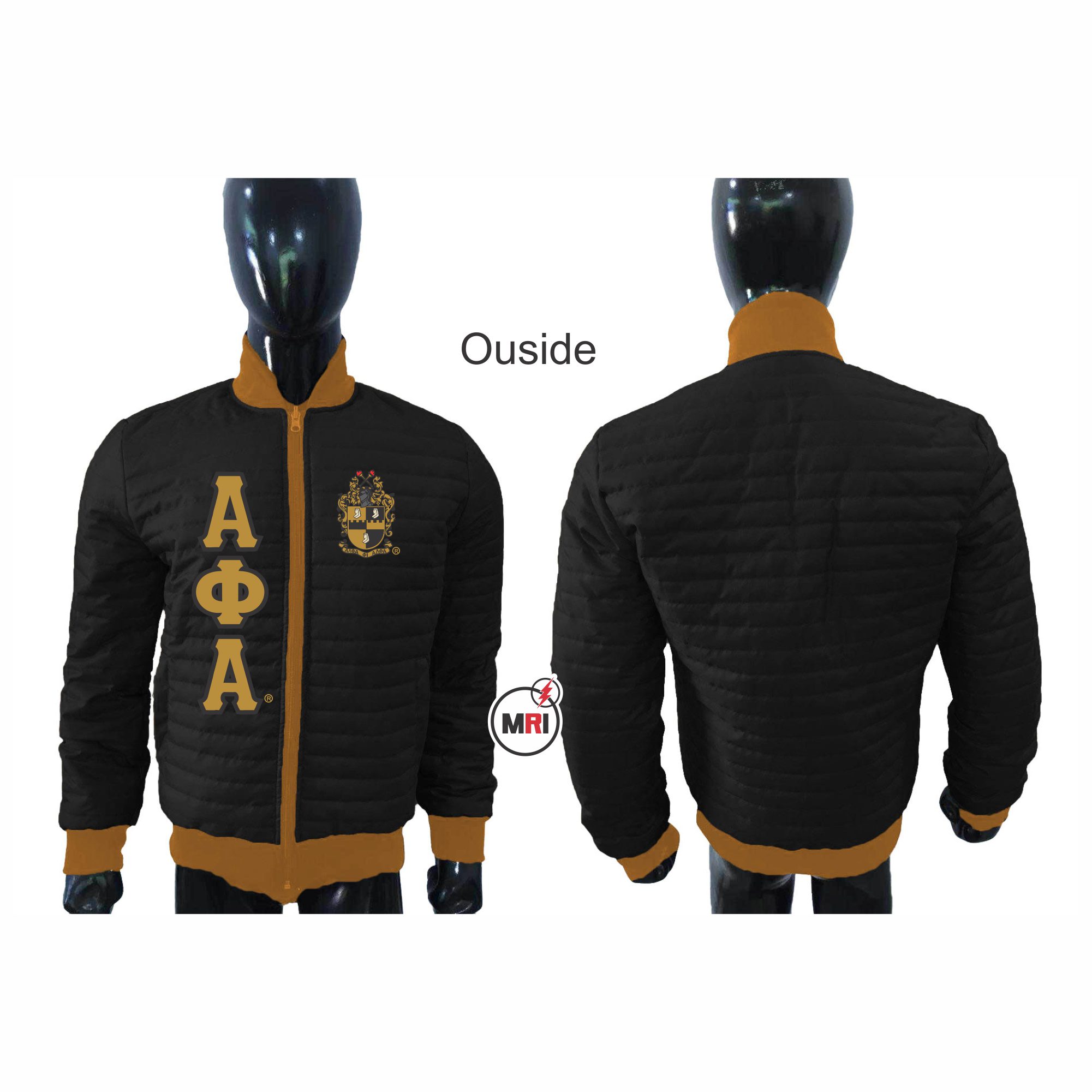 Alpha Phi Alpha Puffer Reversible Jacket