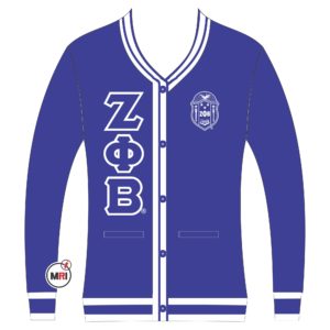 Zeta Phi Beta Knitted Cardigan Sweater