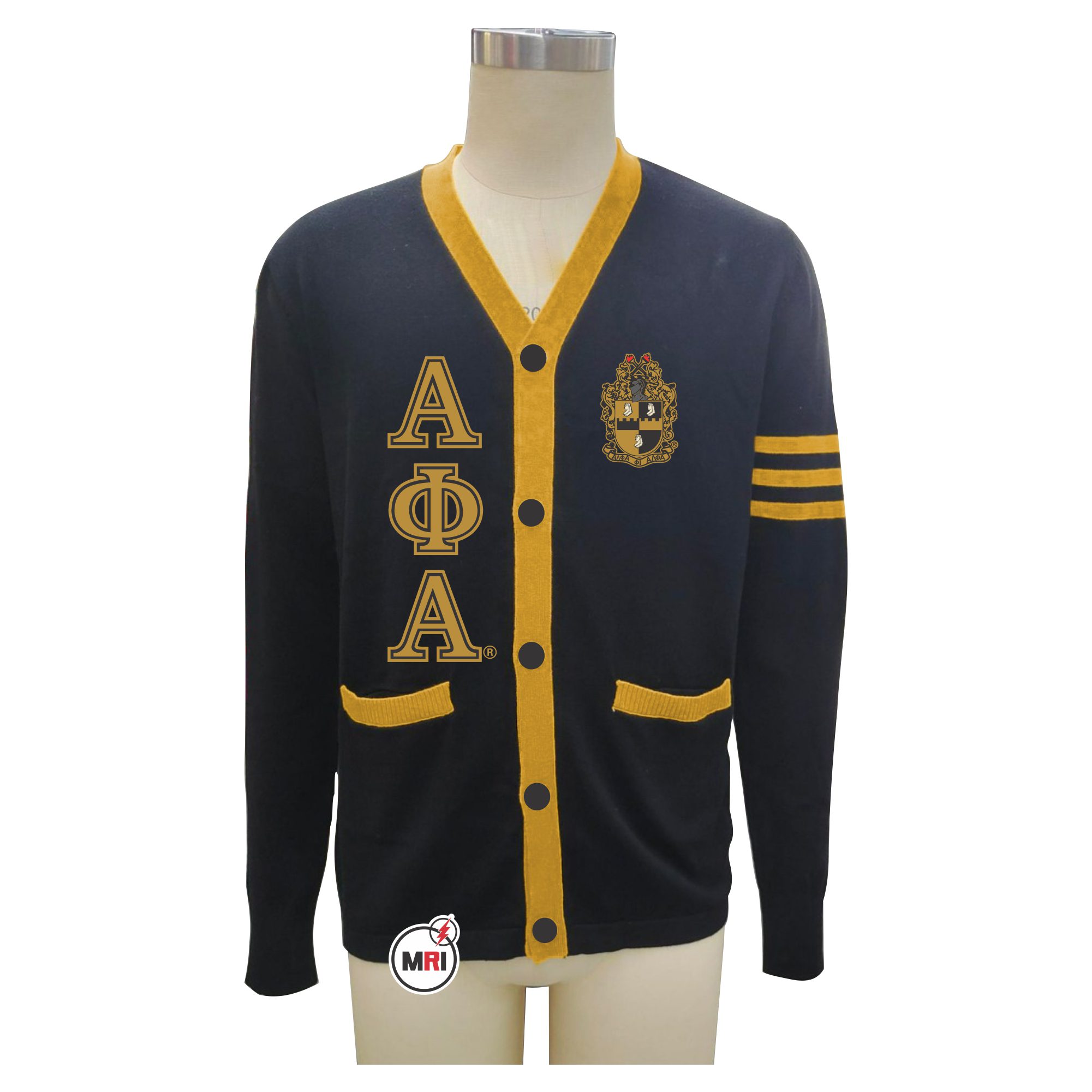 Alpha Phi Alpha Knitted Cardigan Sweater