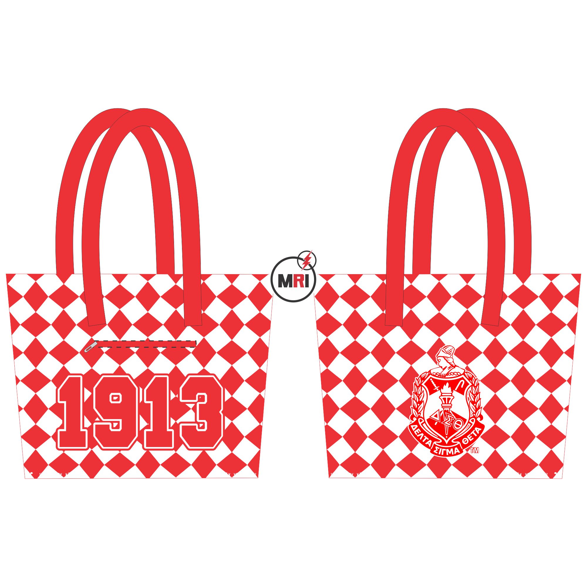 Delta Sigma Theta Sublimation Tote Bag
