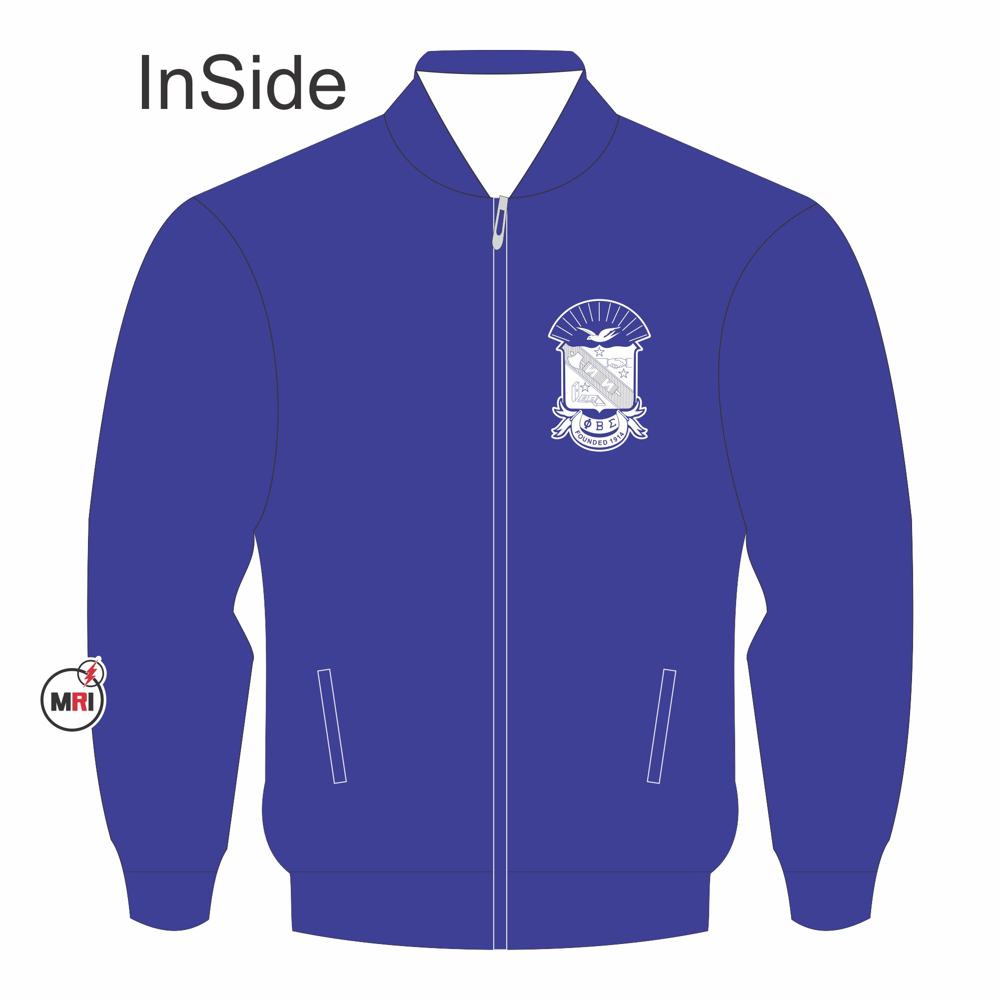 Phi Beta Sigma Puffer Reversible Jacket - Image 2