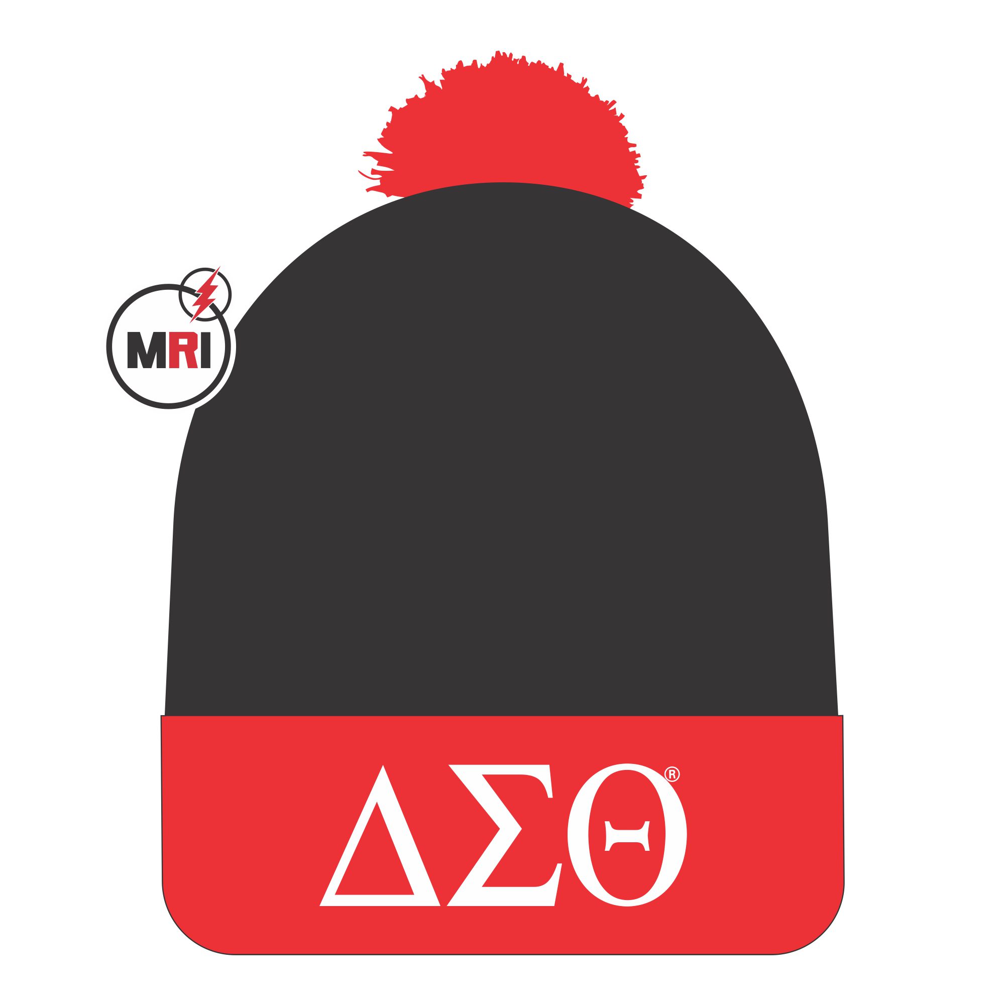 Delta Sigma Theta Knitted Beanie Cap