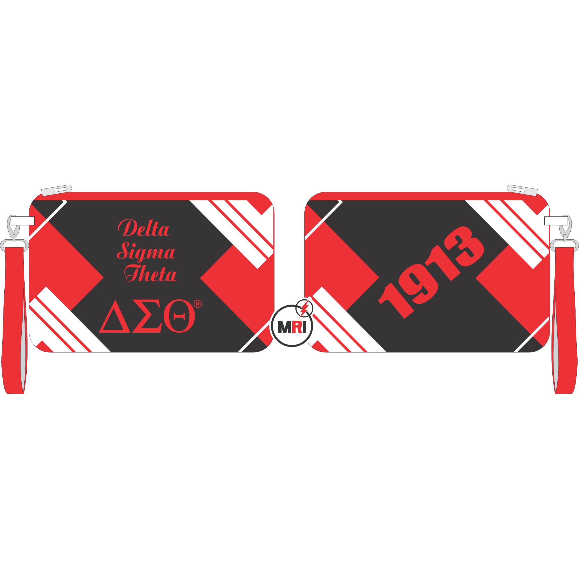 Delta Sigma Theta Hand Wristlet