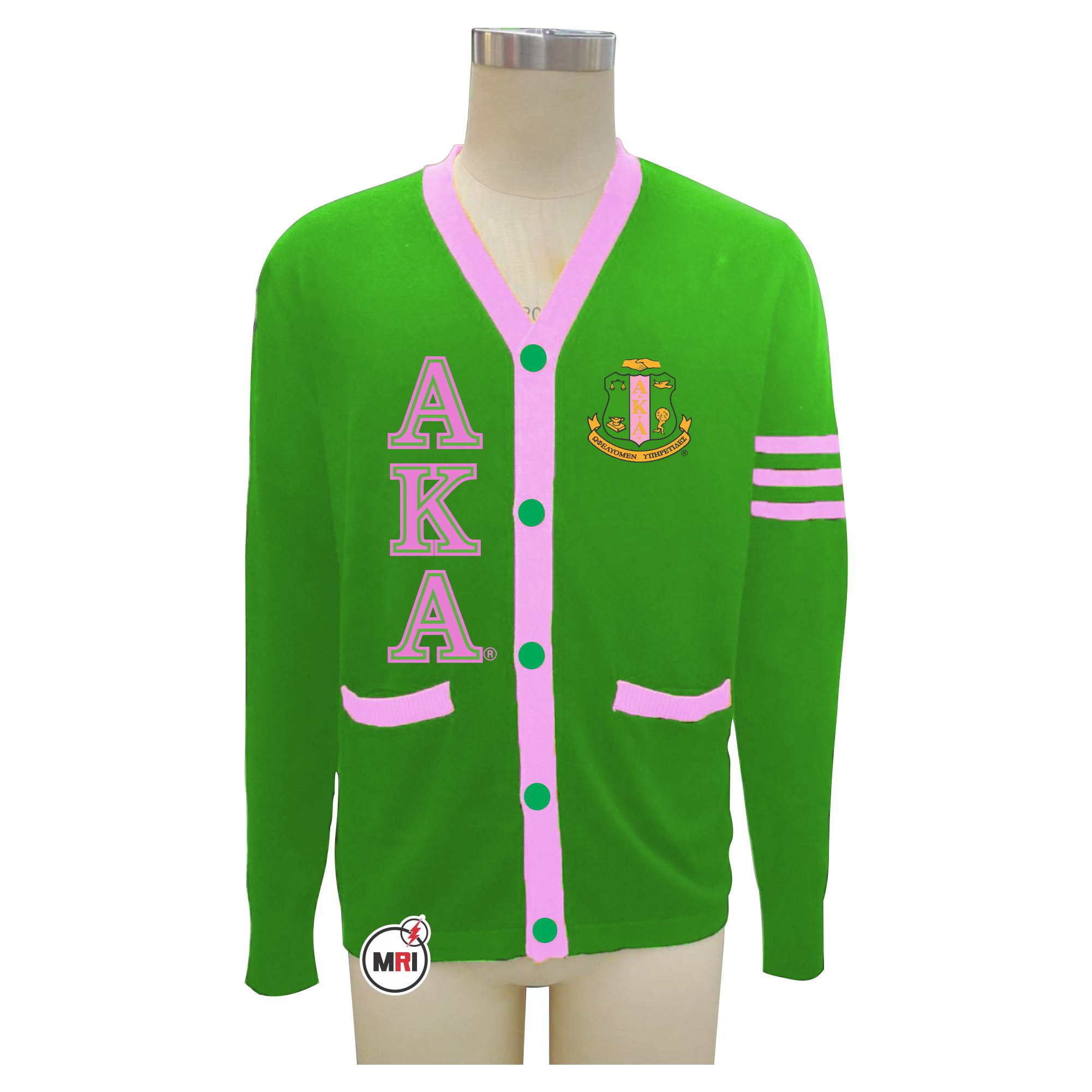 Alpha Kappa Alpha Knitted Cardigan Sweater