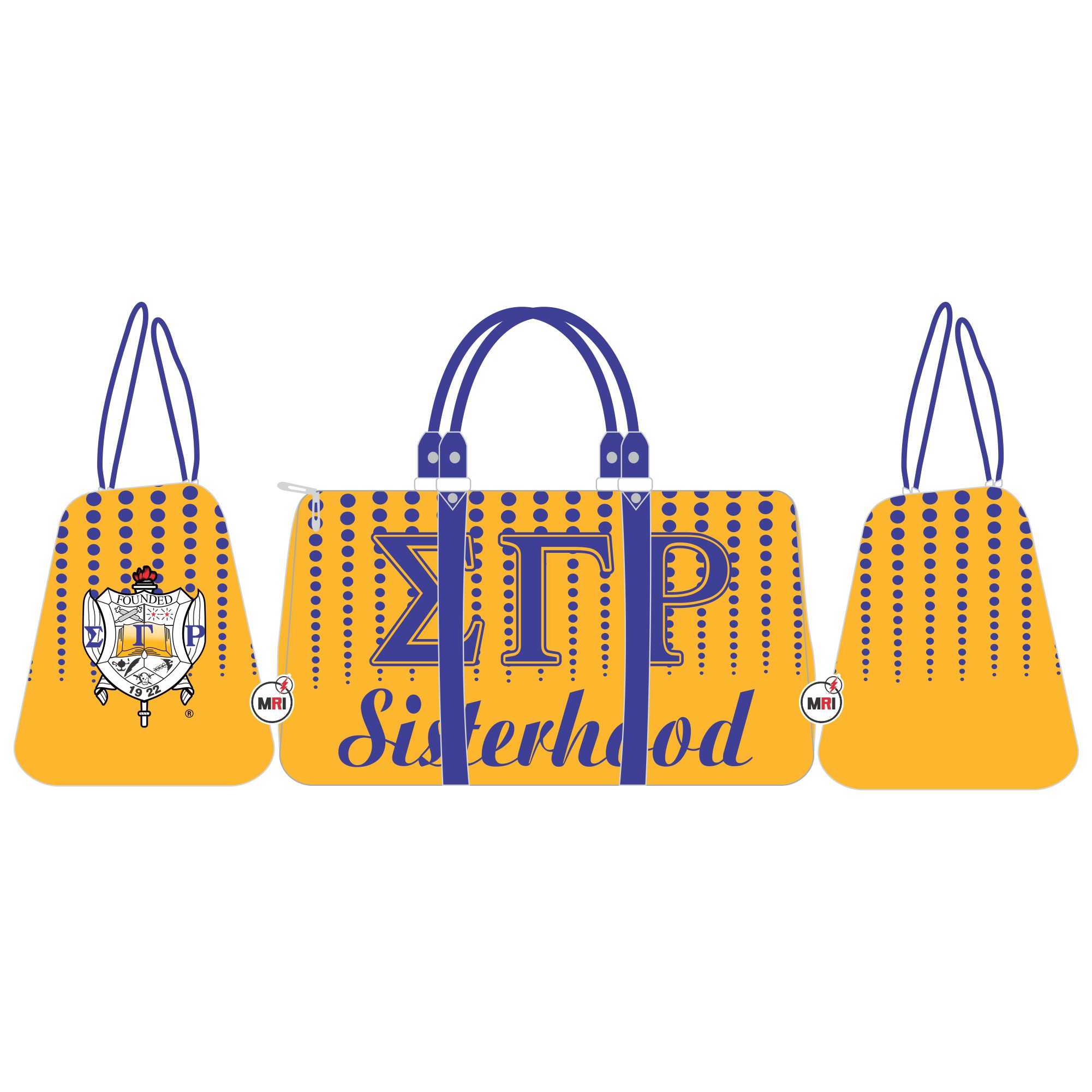 Sigma Gamma Rho Sublimation Duffle Bag