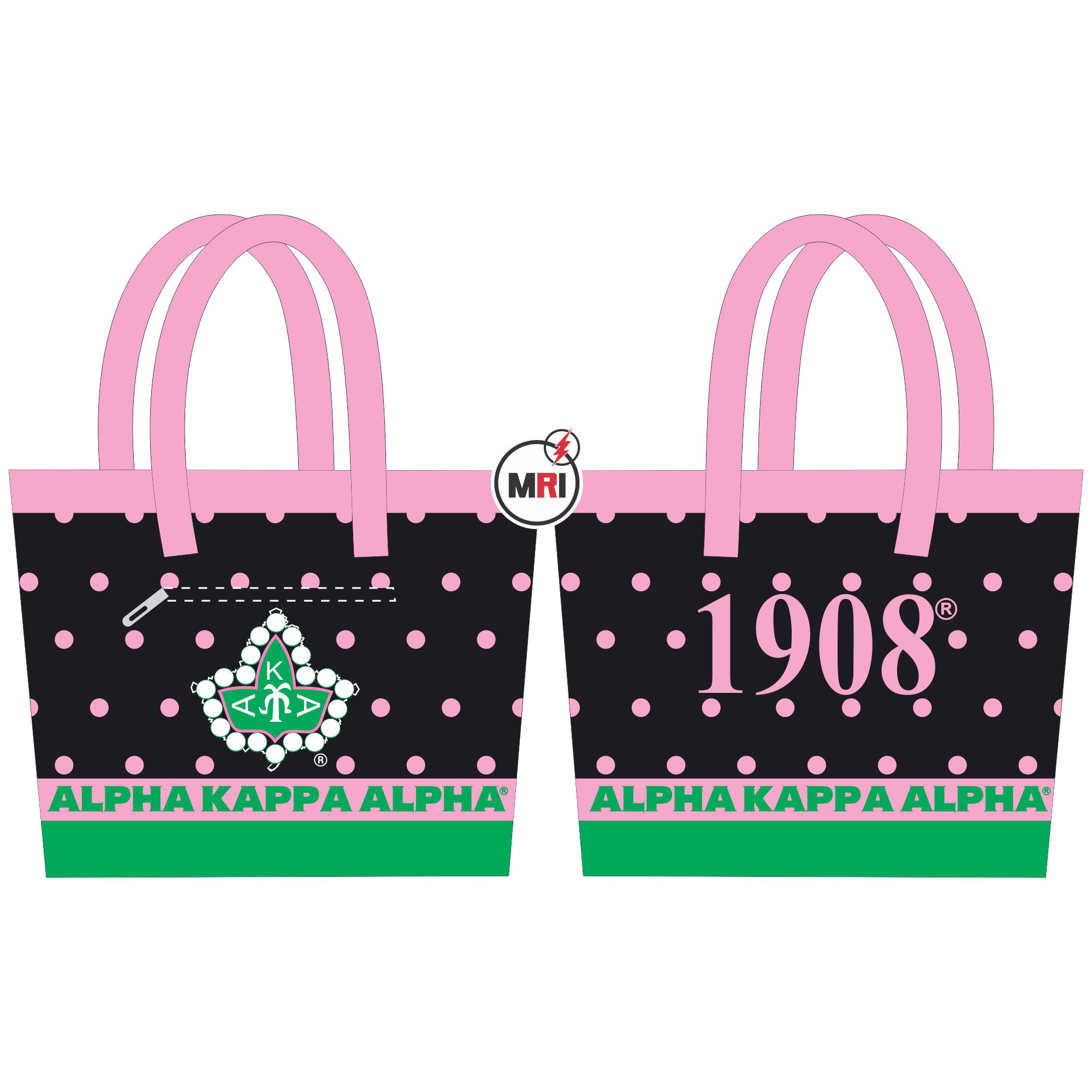 Alpha Kappa Alpha Sublimation Tote Bag