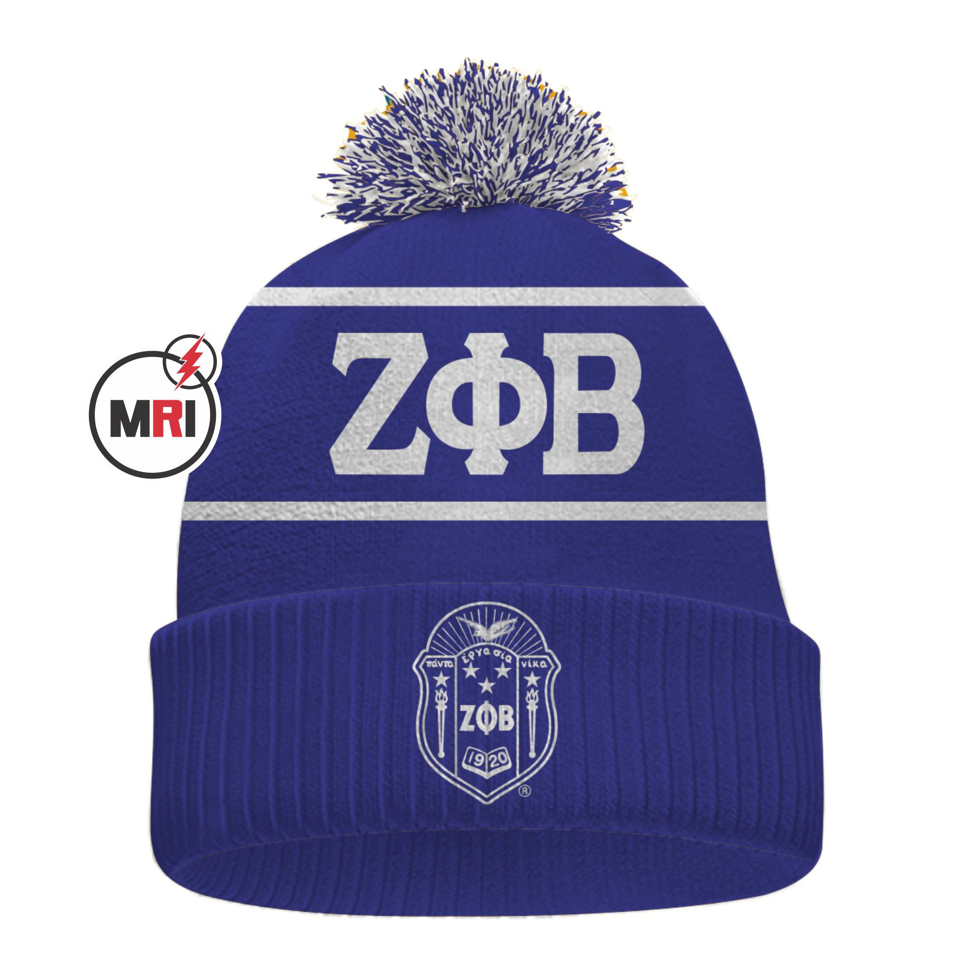 Zeta Phi Beta Knitted Beanie Cap