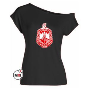 Delta Sigma Theta Off Shoulder Tee