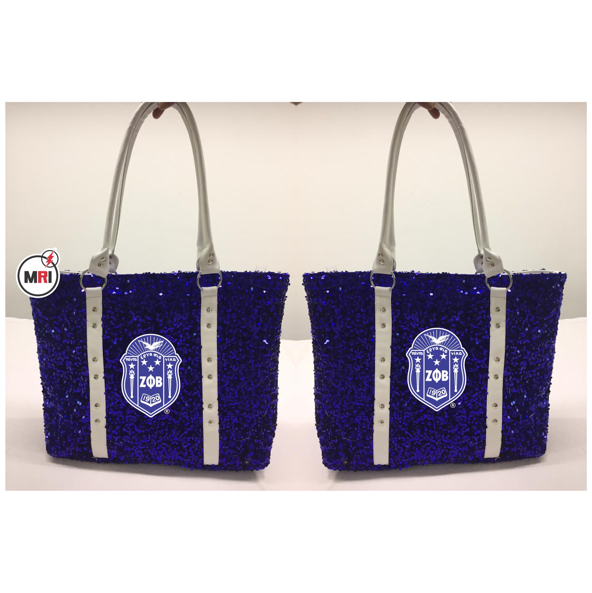 Zeta Phi Beta Sequin Hand Bag
