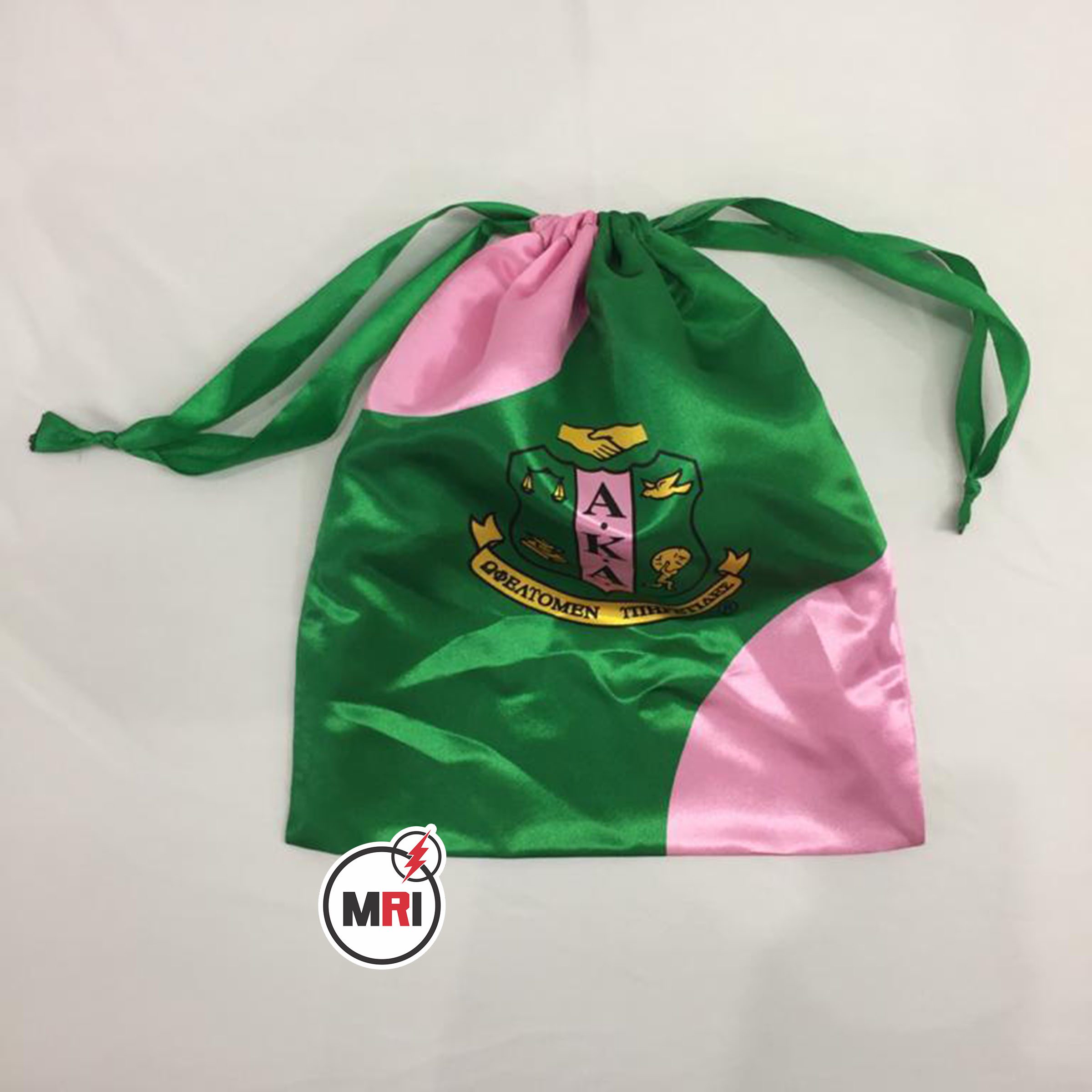 Alpha Kappa Alpha Silk Shoe Bag - Image 4