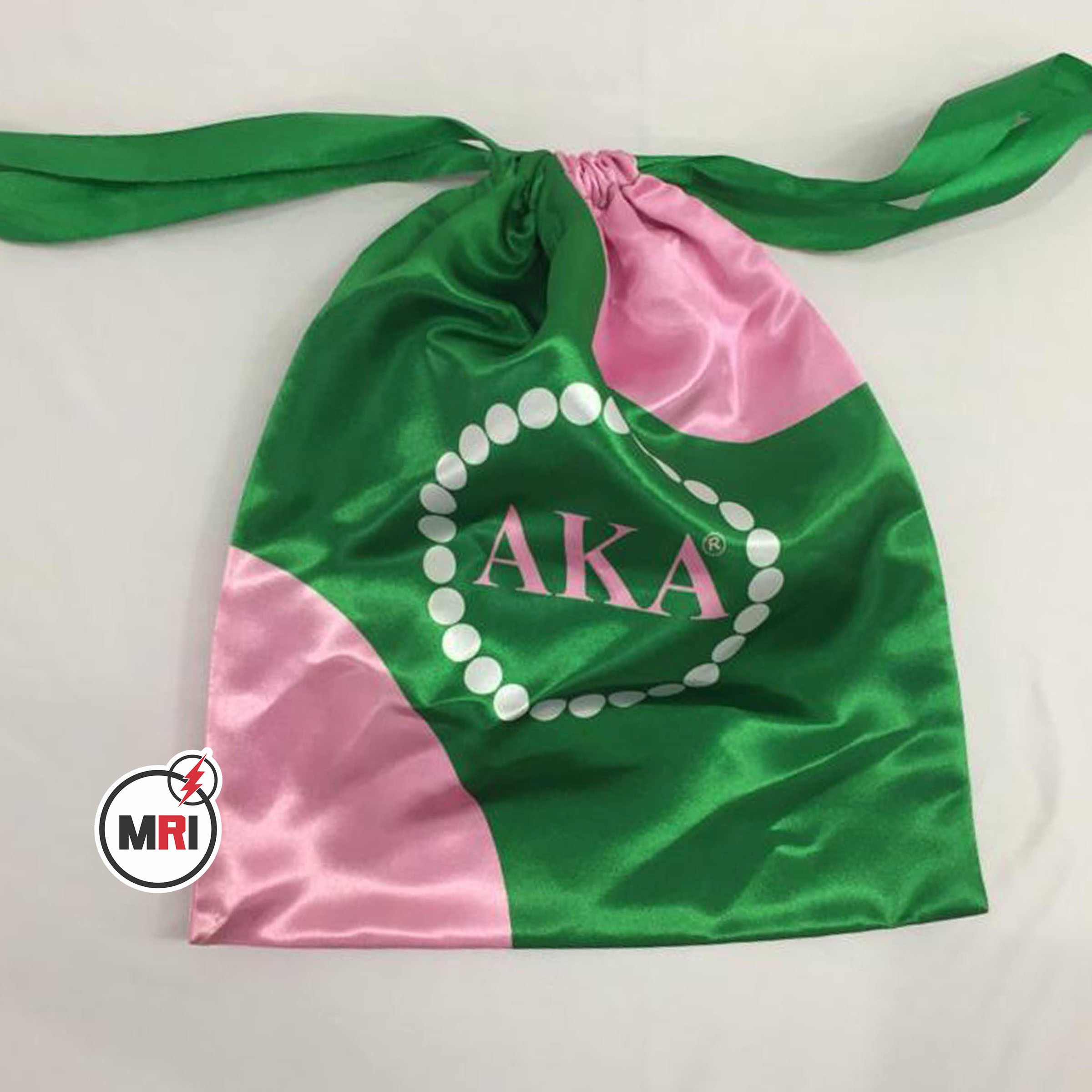 Alpha Kappa Alpha Silk Shoe Bag - Image 3