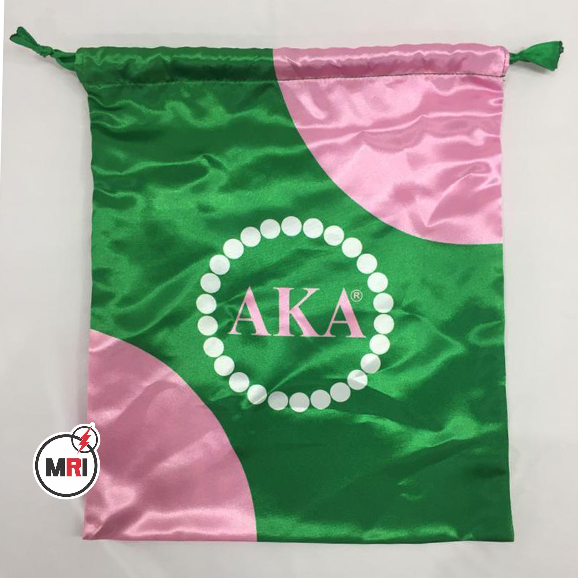 Alpha Kappa Alpha Silk Shoe Bag - Image 2