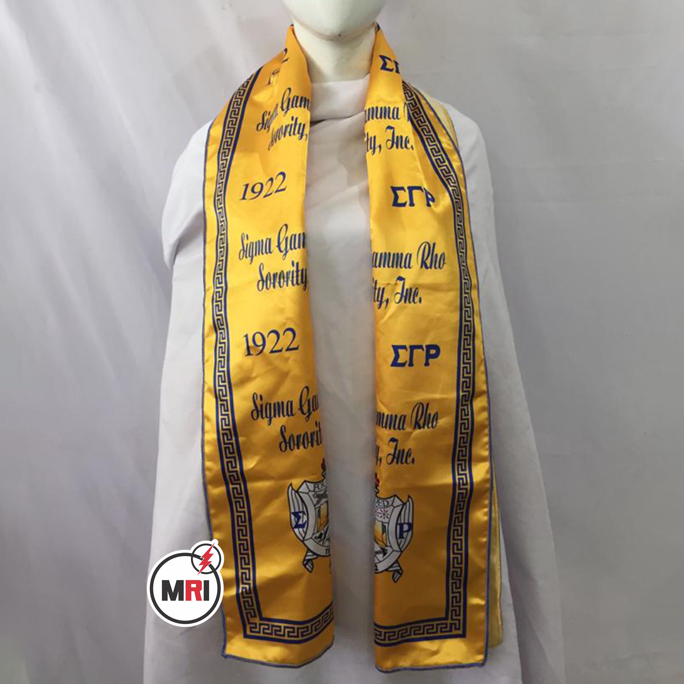 Sigma Gamma Rho Sublimated Silk Scarf - Image 3