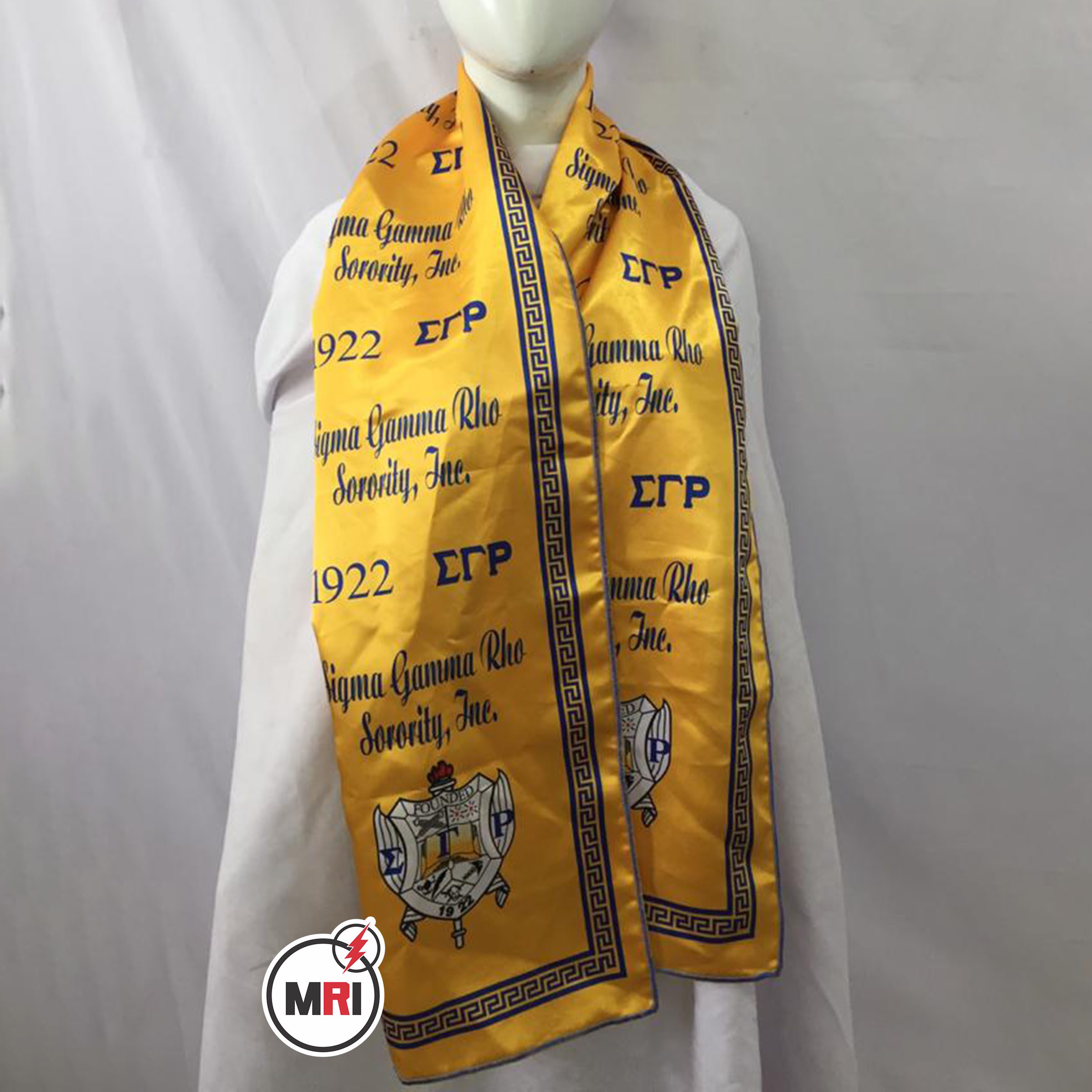 Sigma Gamma Rho Sublimated Silk Scarf - Image 4