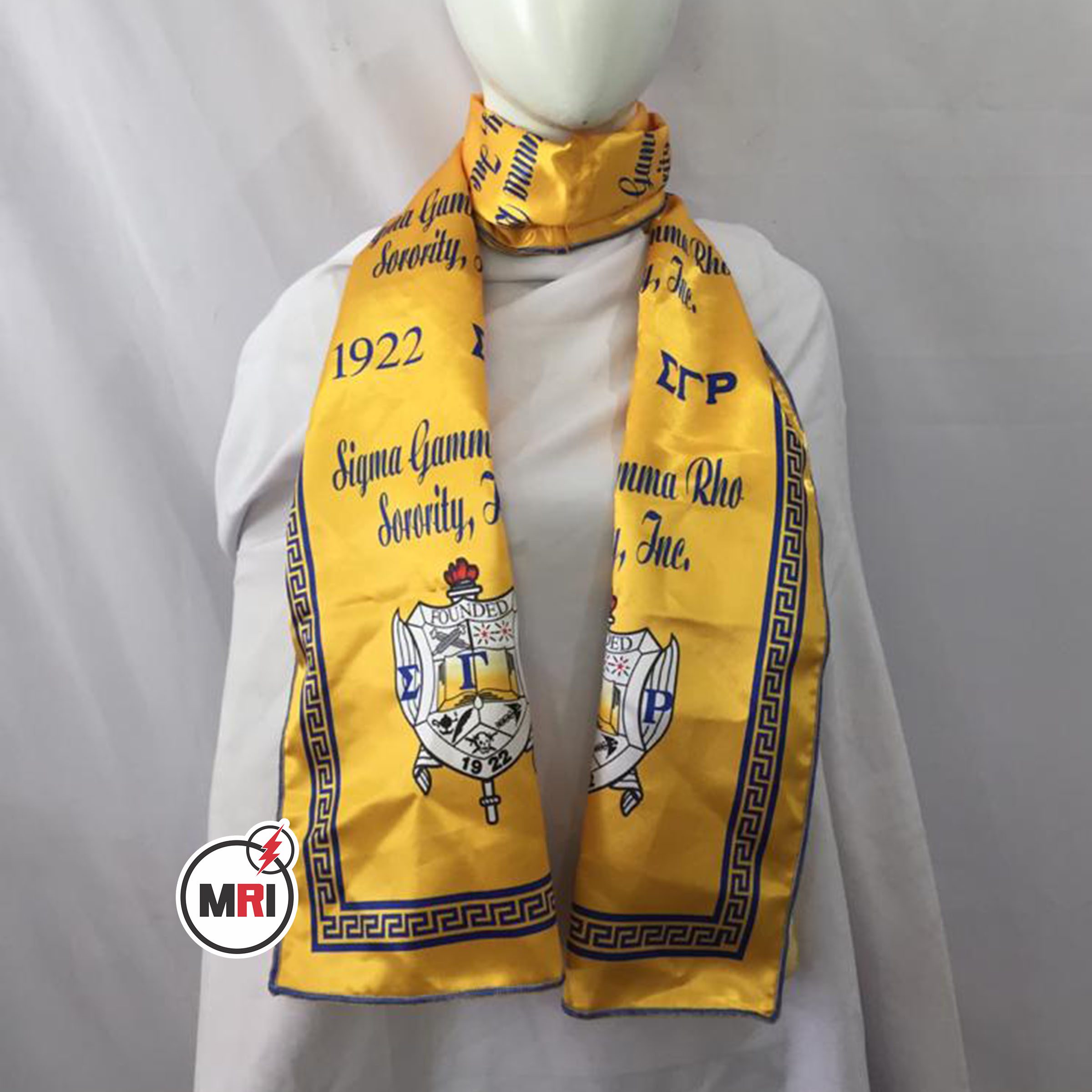 Sigma Gamma Rho Sublimated Silk Scarf - Image 2