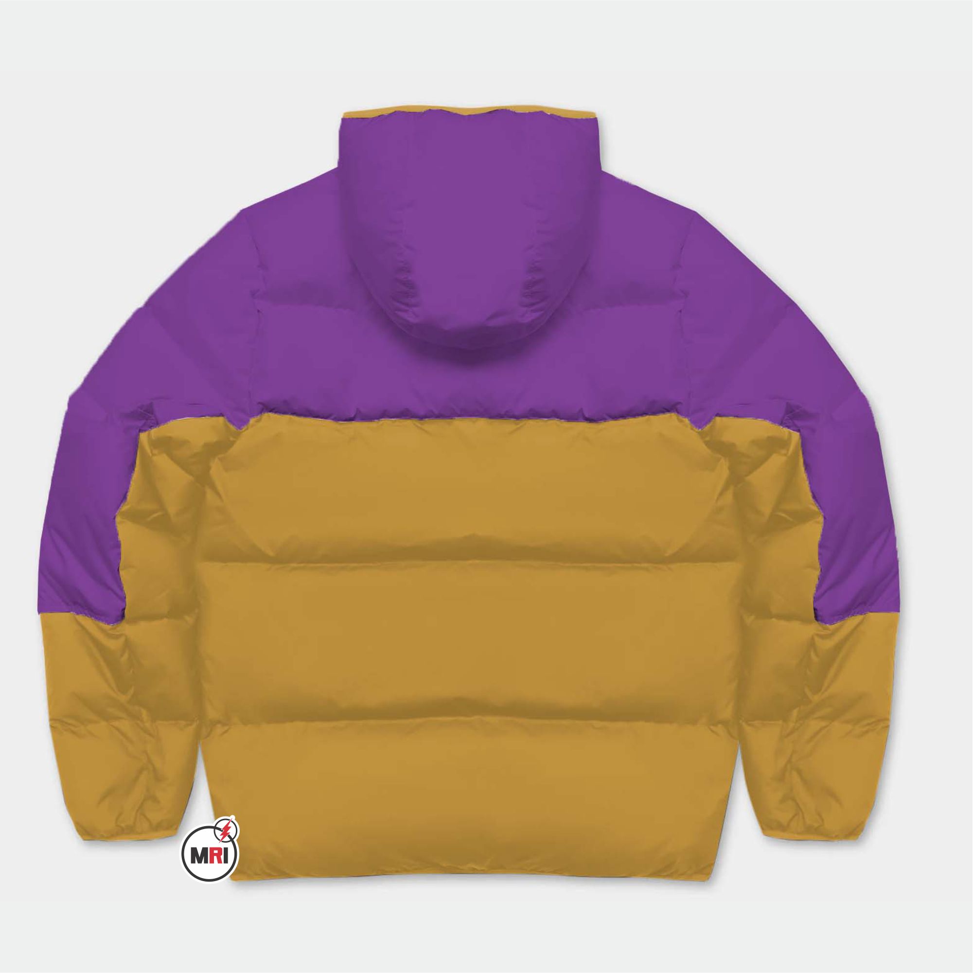 Omega Psi Phi Puffer Jacket with Hood - Image 2