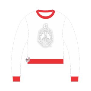 Delta Sigma Theta Embossed Crop Sweatshirt
