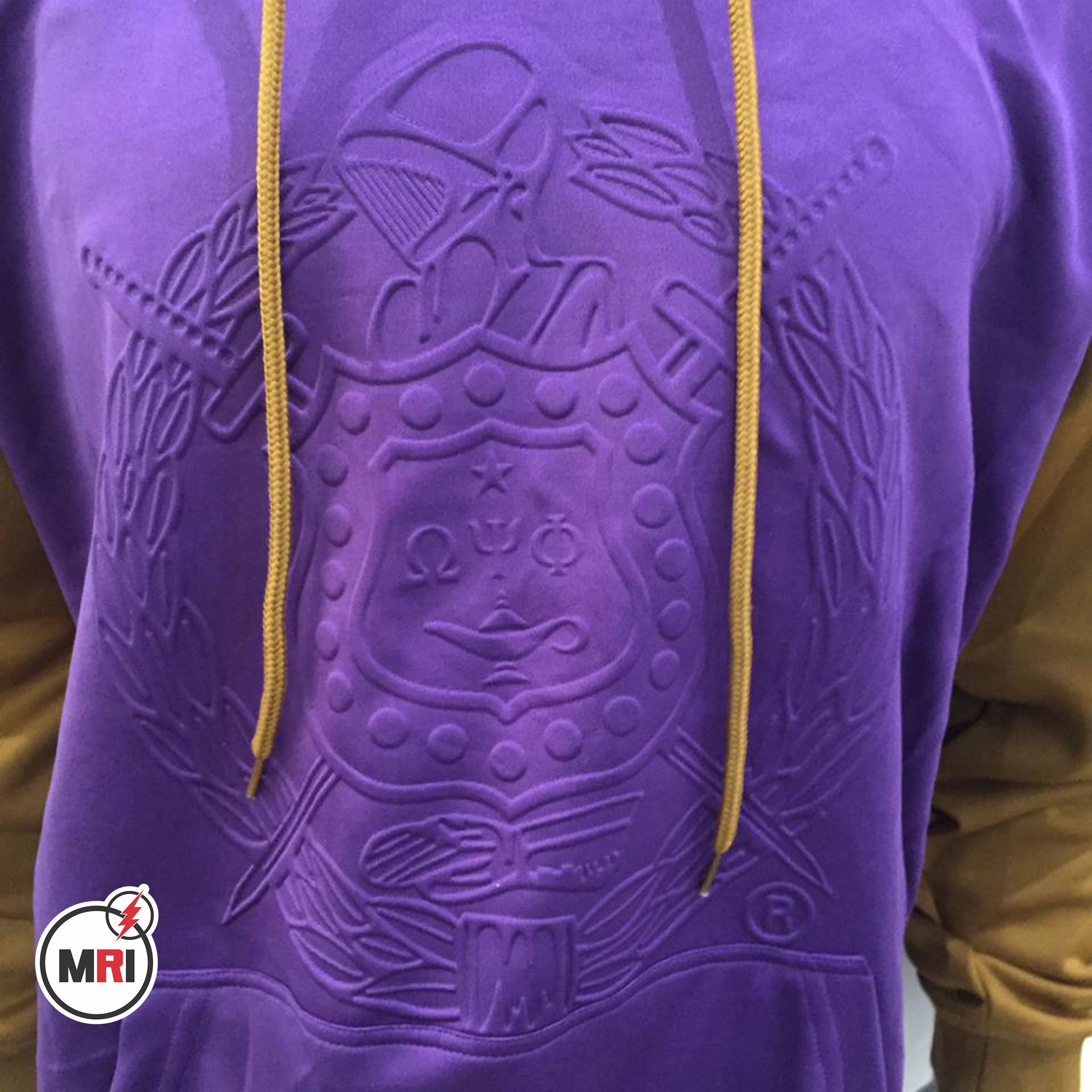 Omega Psi Phi Embossed Hoodie - Image 2