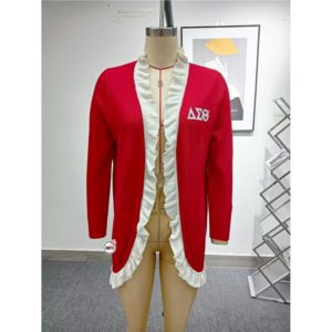 Delta Sigma Theta Knitted Cape Shawl