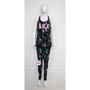 Alpha Kappa Alpha Tank Top And Leggings Set