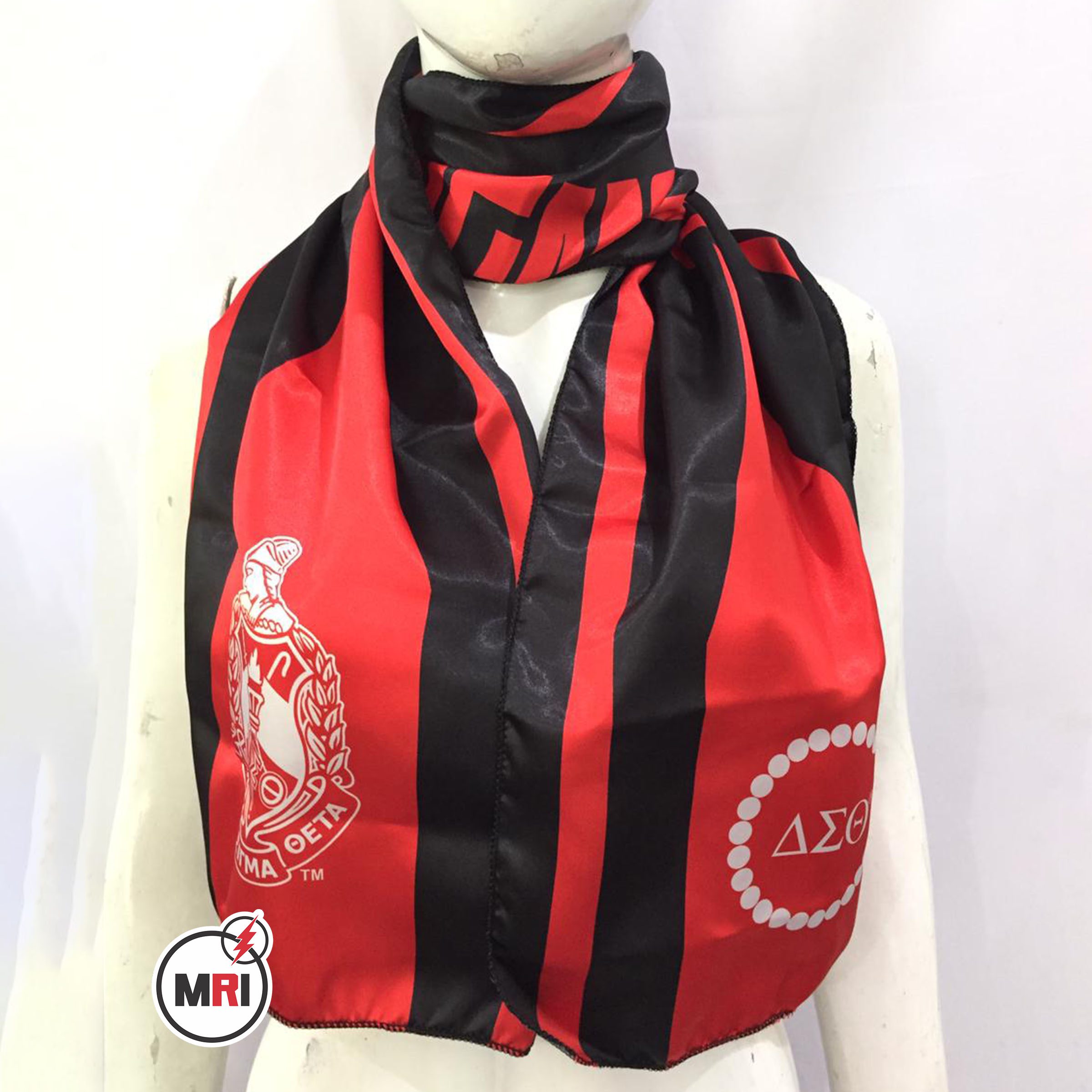 Delta Sigma Theta Sublimated Silk Scarf