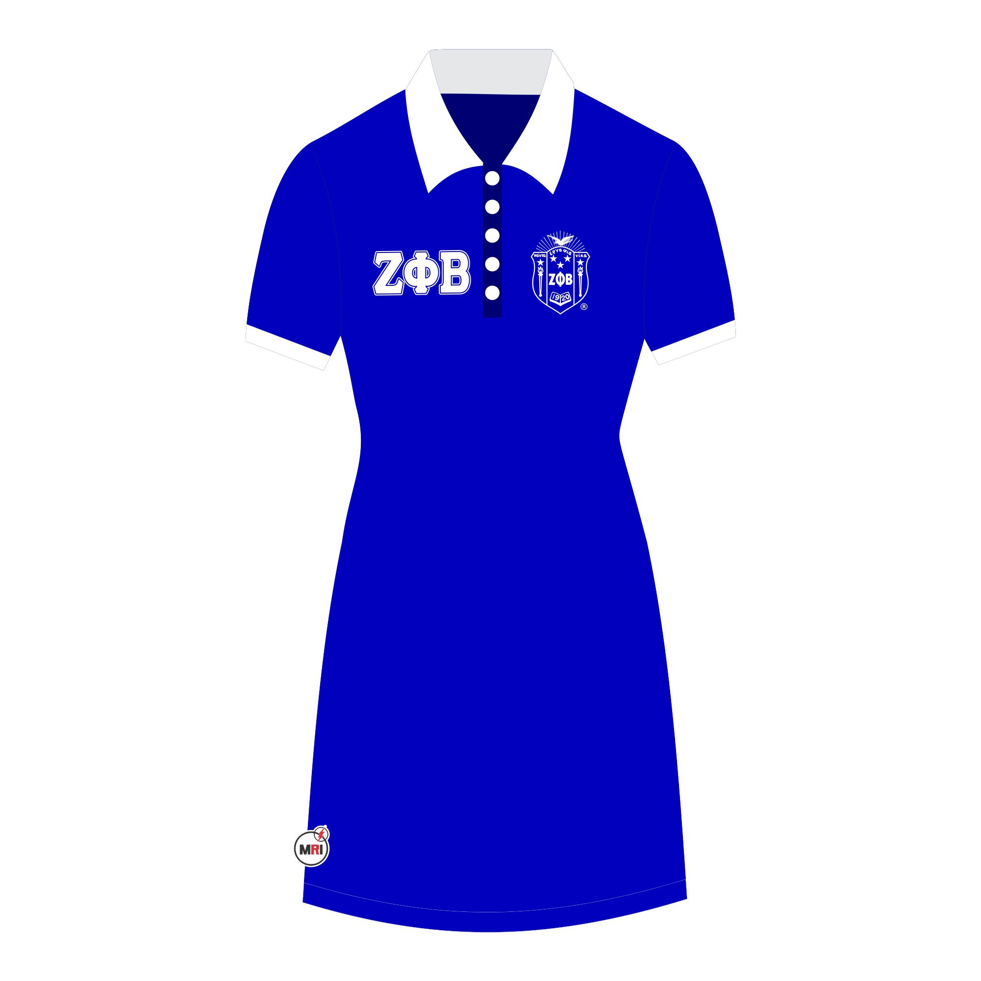 Zeta Phi Beta Polo Shirt Dress