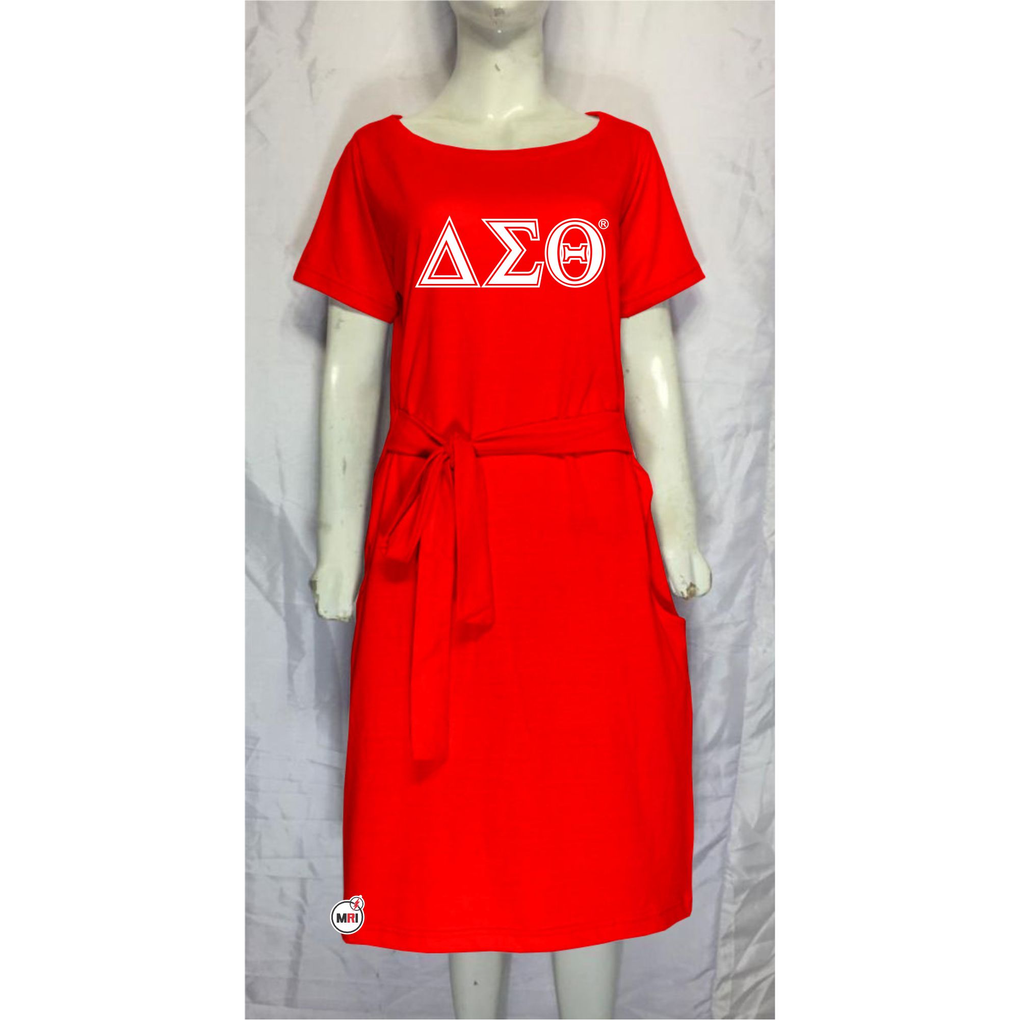 Delta Sigma Theta Belt Style Women Dress