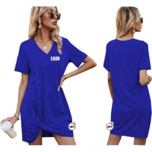 Zeta Phi Beta V-Neck Style Women Dress
