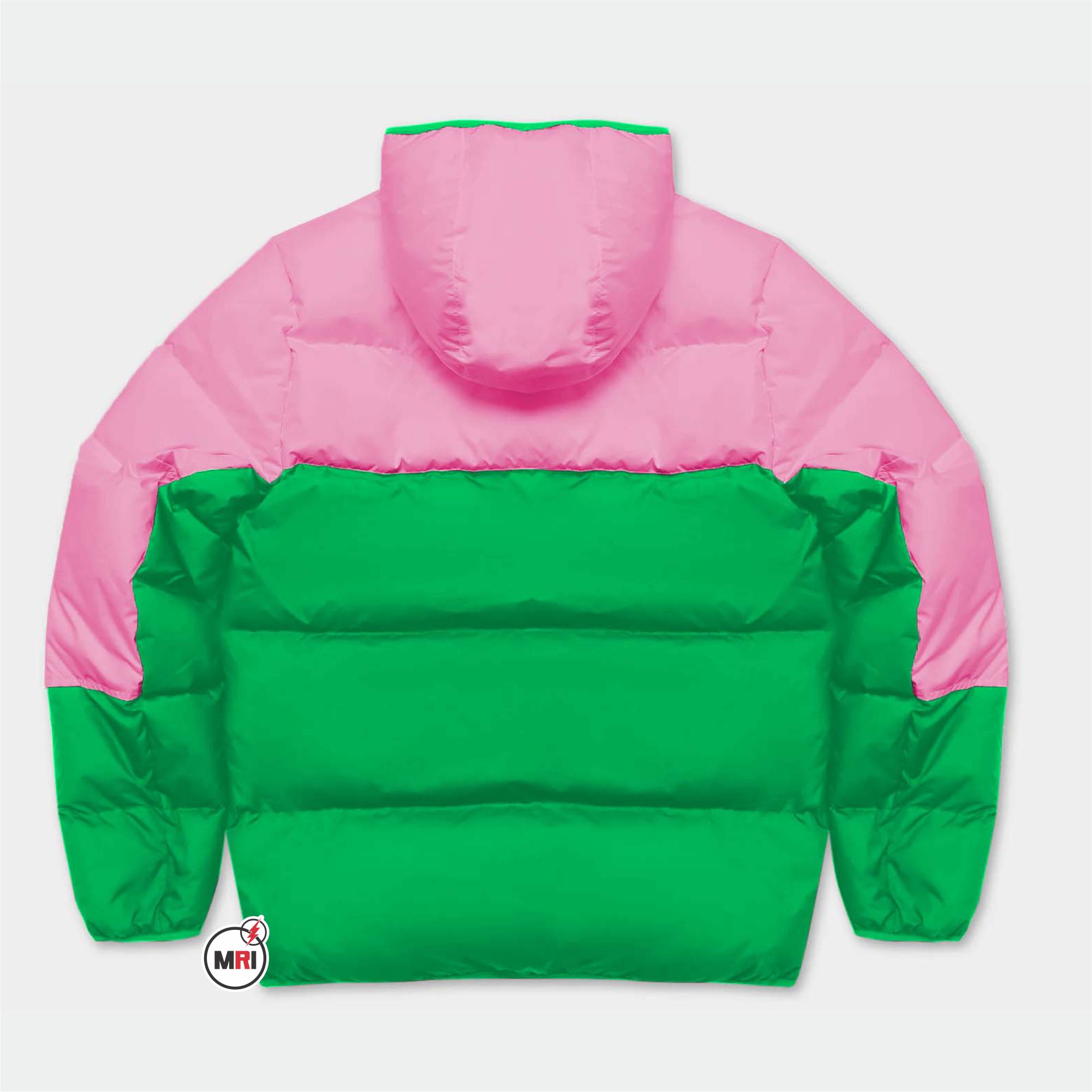 Alpha Kappa Alpha Puffer Jacket with Hood - Image 2