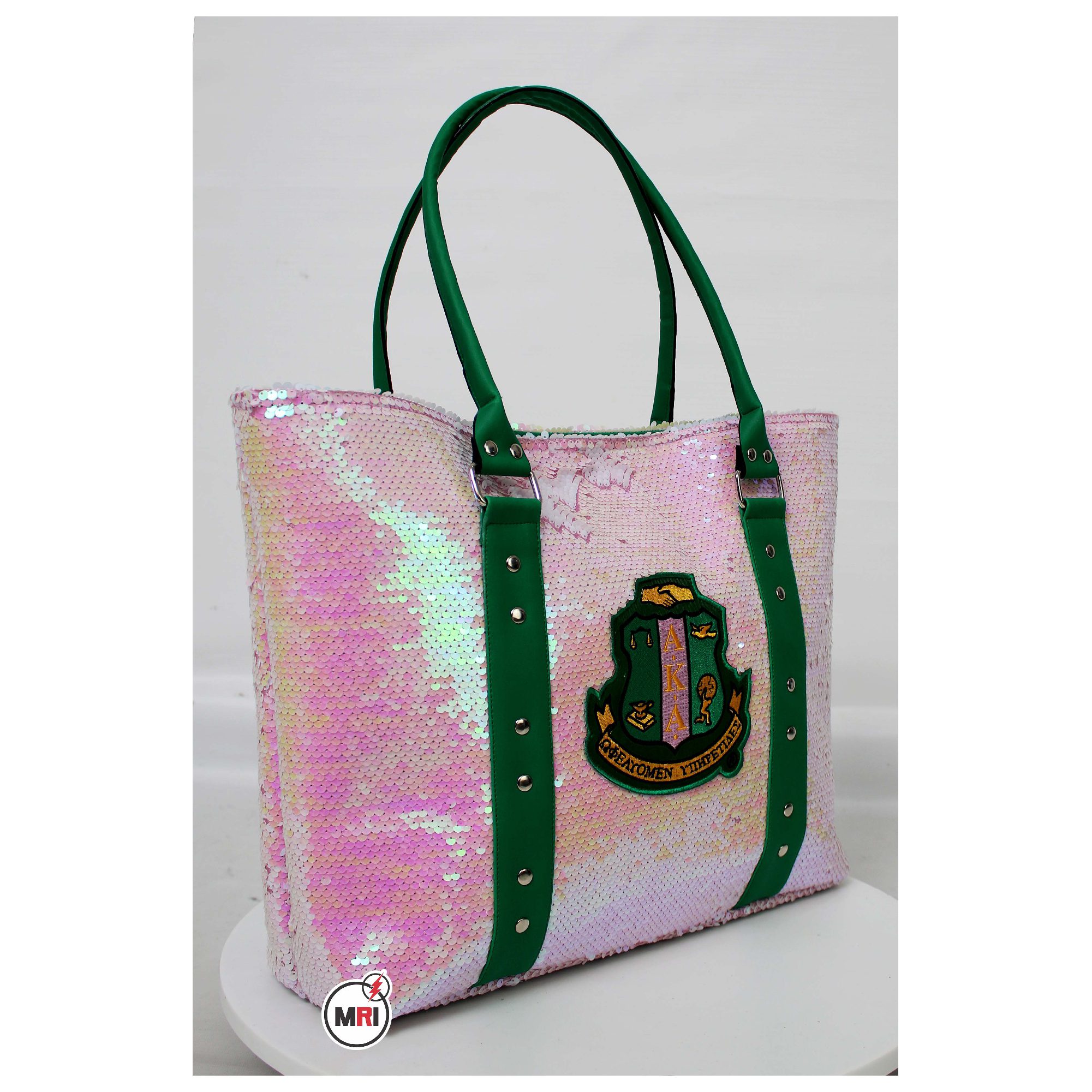 Alpha Kappa Alpha Sequin Tote Bag - Image 3