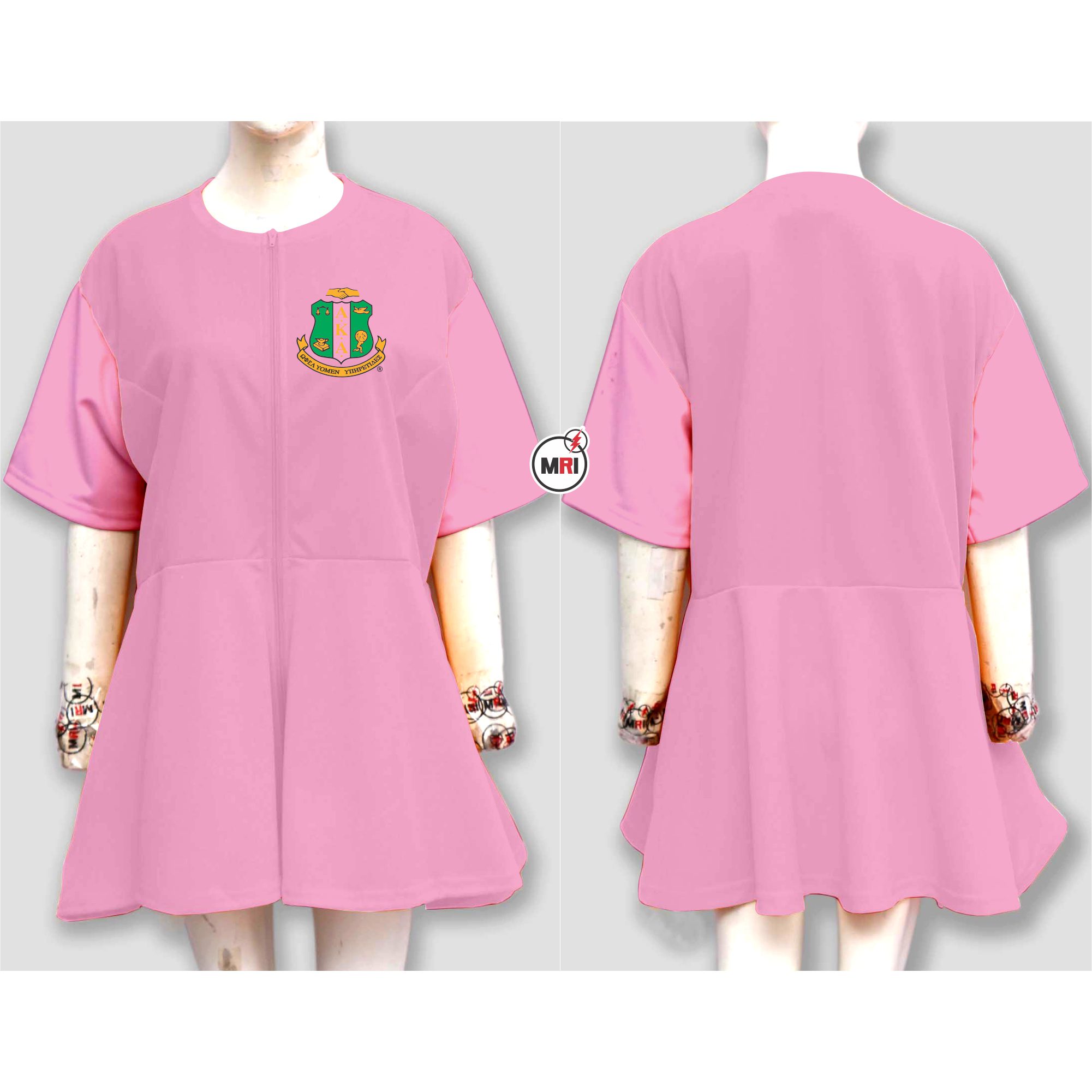 Alpha Kappa Alpha Peplum Dress