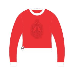 Delta Sigma Theta Embossed Crop Sweatshirt