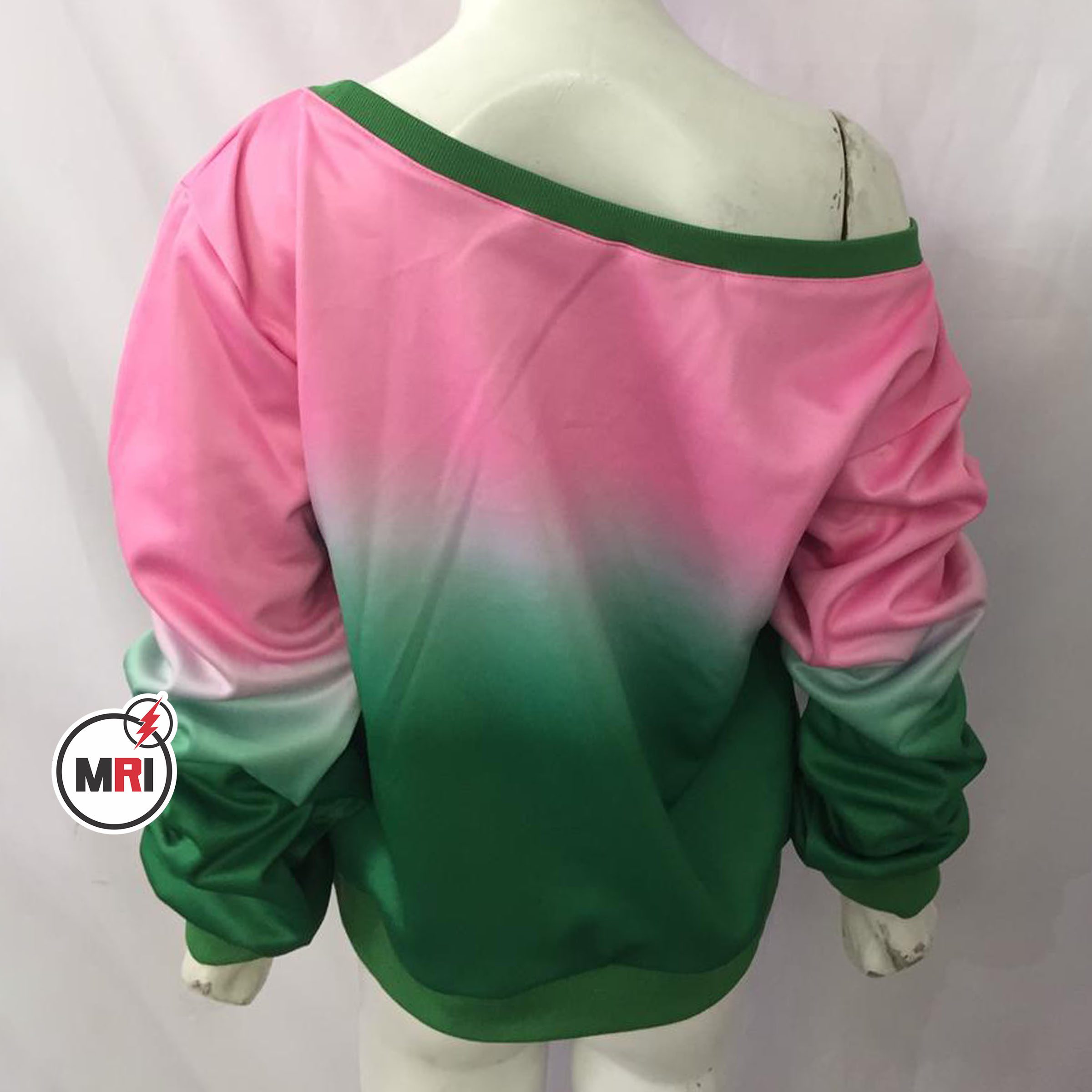 Alpha Kappa Alpha Off Shoulder Sweatshirt - Image 2