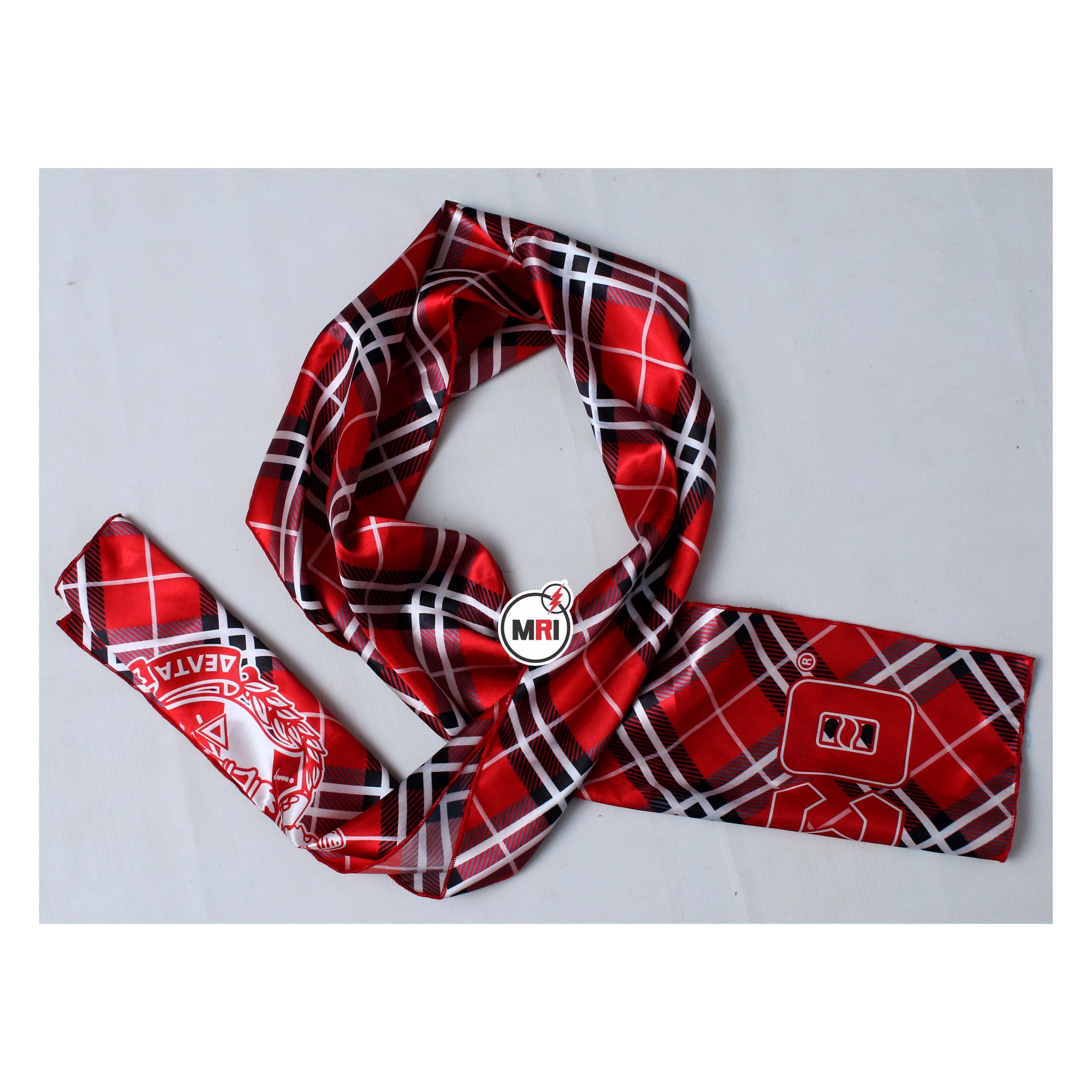 Delta Sigma Theta Sublimated Silk Scarf - Image 4