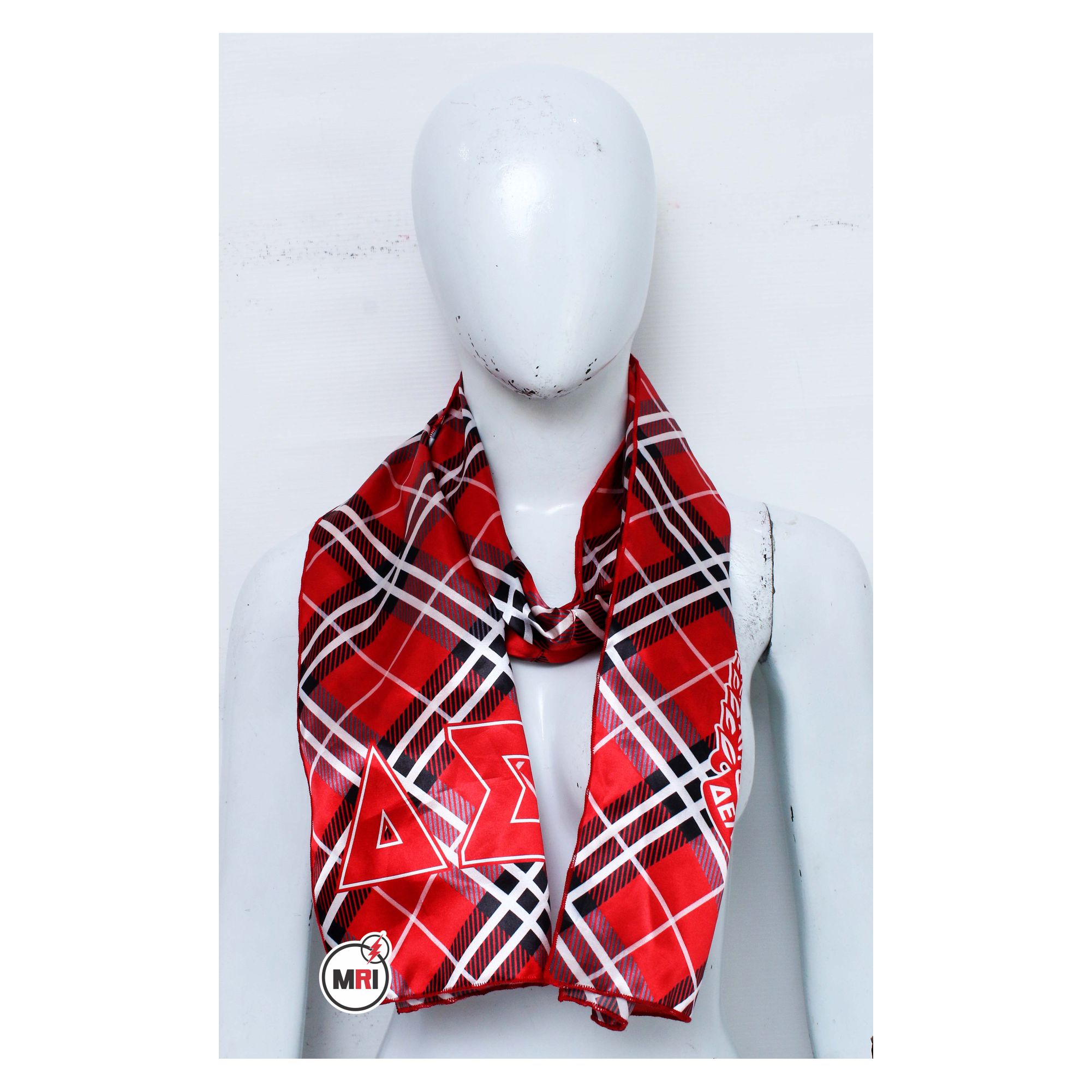 Delta Sigma Theta Sublimated Silk Scarf - Image 3